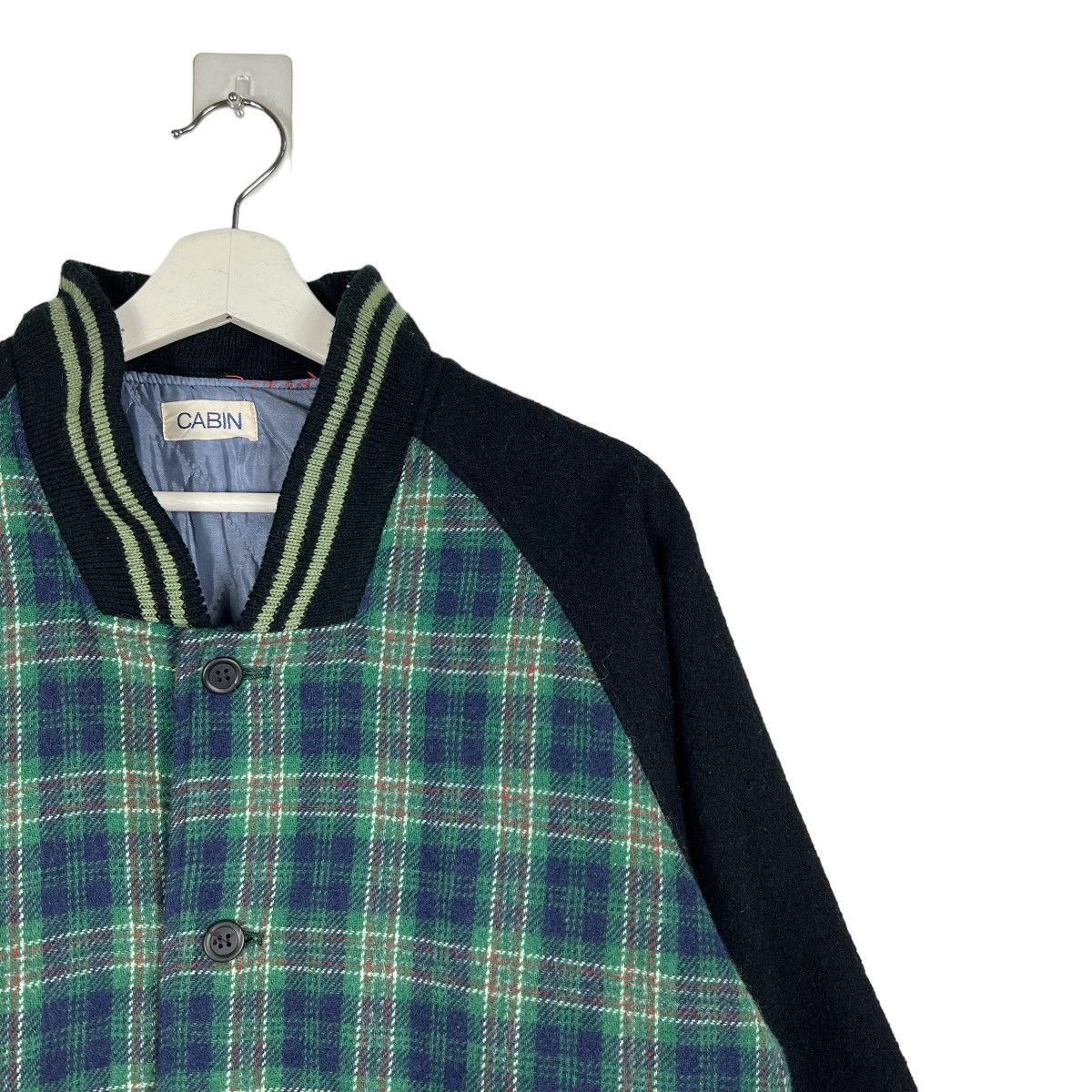Japanese Brand 🔥 CABIN TARTAN PLAID BOMBER JACKET Size US L / EU 52-54 / 3 - 6 Thumbnail