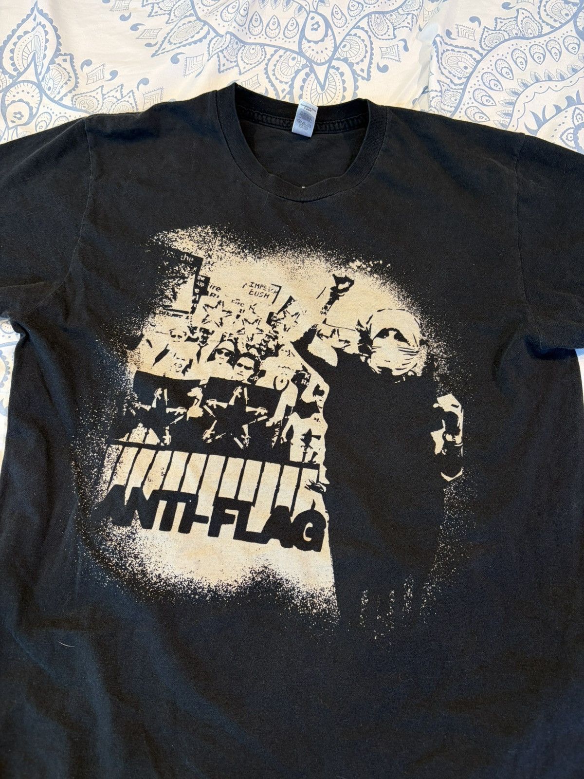 Vintage Anti Flag Shirt Medium Size US M / EU 48-50 / 2 - 2 Thumbnail