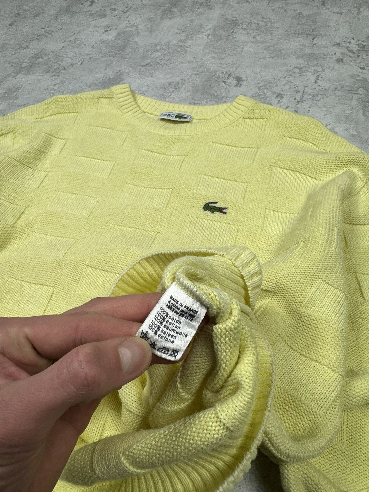 Lacoste Lacoste Y2K Yellow Sweater Size 5 Size US M / EU 48-50 / 2 - 11 Thumbnail
