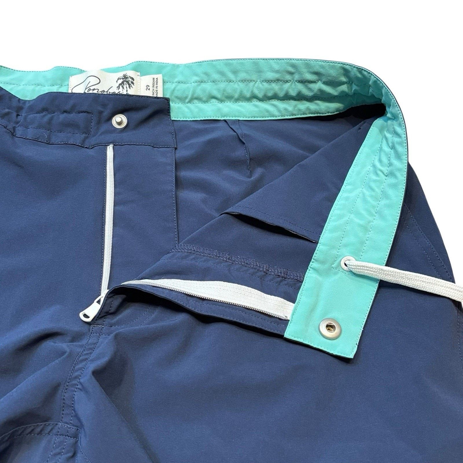 Bonobos Bonobos Riviera Board Shorts Unlined Blue Drawstring 29x7 Size US 30 / EU 46 - 4 Thumbnail