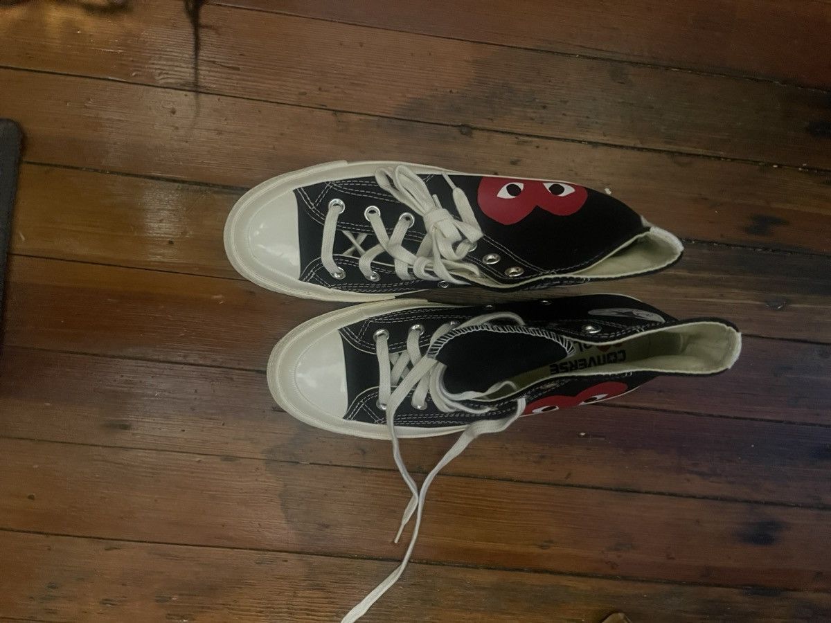 Comme des Garcons COMME DES GARÇONS PLAY Black Converse Size US 6 / EU 39 - 5 Thumbnail