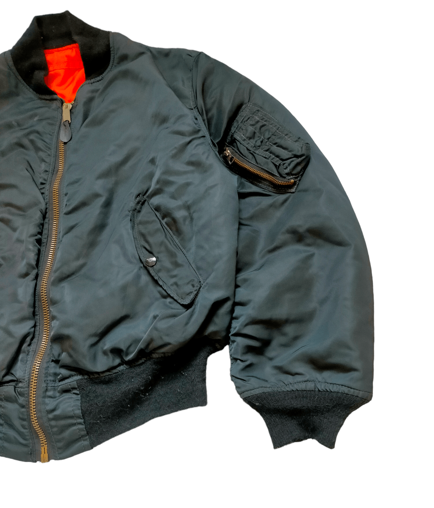 Alpha Industries Vintage Alpha Industries (USAF) Black Jacket Size US L / EU 52-54 / 3 - 4 Thumbnail