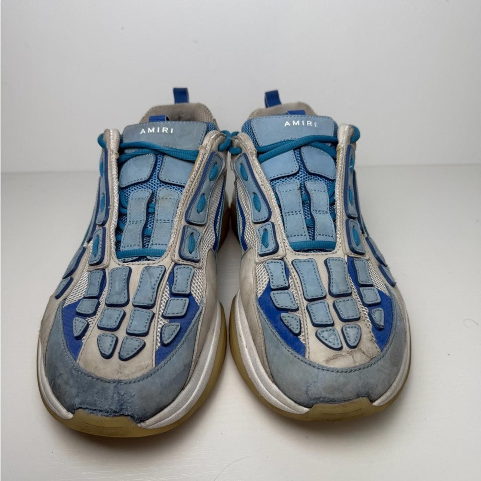 Amiri Amiri Bone Runner Sneakers Men’s SZ 46 US 13 Blue White Gum Size US 13 / EU 46 - 2 Thumbnail