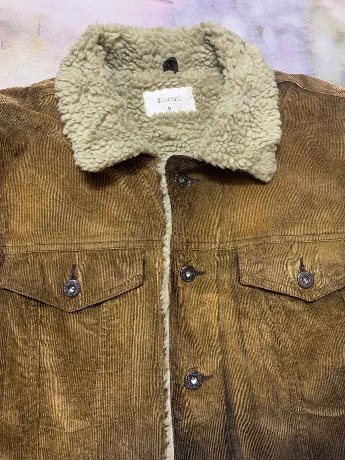 Devilock DEVILOCK Trucker Corduroy Sherpa Sunny Faded Jacket Size US M / EU 48-50 / 2 - 3 Thumbnail