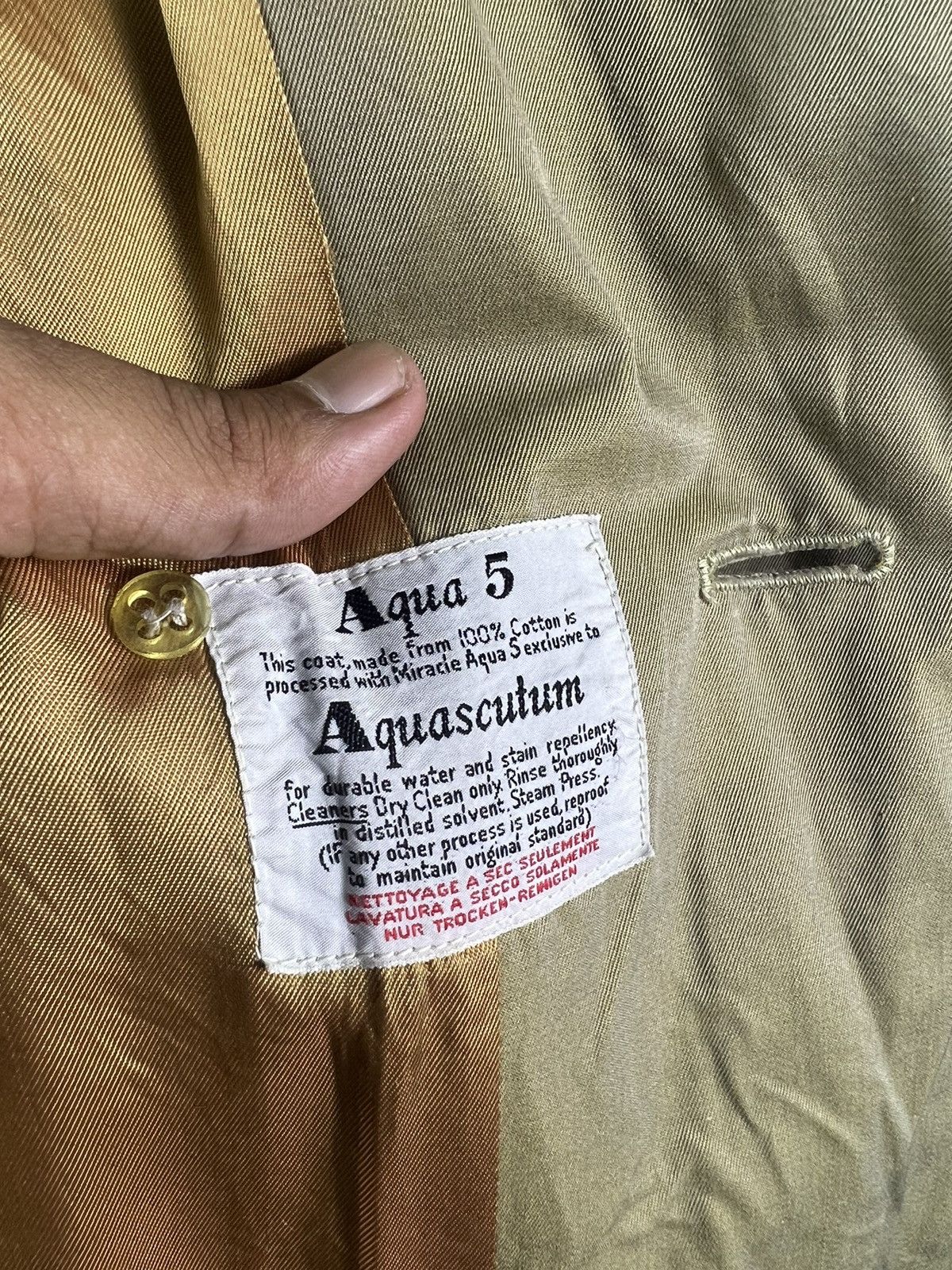 Aquascutum 🔥VERY VINTAGE🔥 AQUASCUTUM LONDON TRENCH COAT Size M / US 6-8 / IT 42-44 - 10 Thumbnail