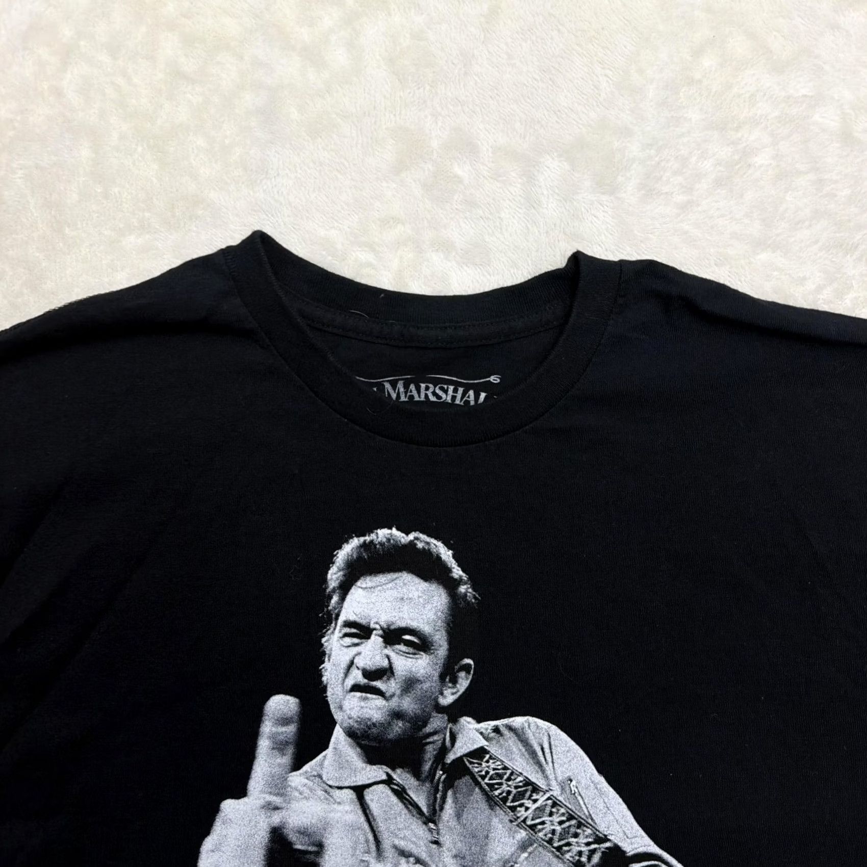 Vintage Jim Marshall Clothing Cash Shirt Graphic Print Tee Music Shirt Mens XL Black Cotton Jersey Crew Neck Short Sleeve T-Shirt Logo All Seasons Vintage: No Size US XL / EU 56 / 4 - 3 Thumbnail