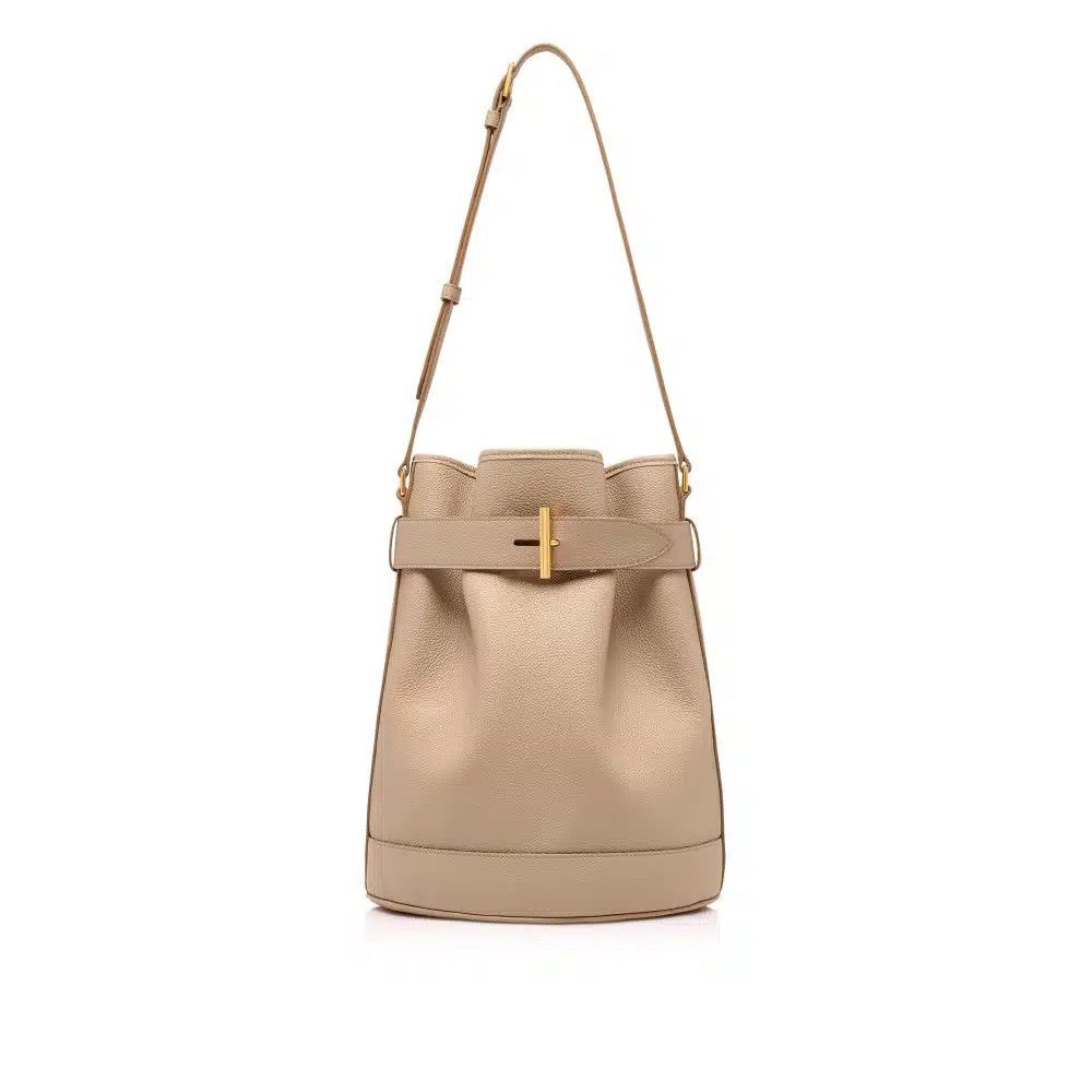 Tom Ford o1loc1c0925 L1842 Size: OS / Grain Leather Bucket Bag Beige Size ONE SIZE - 1 Preview