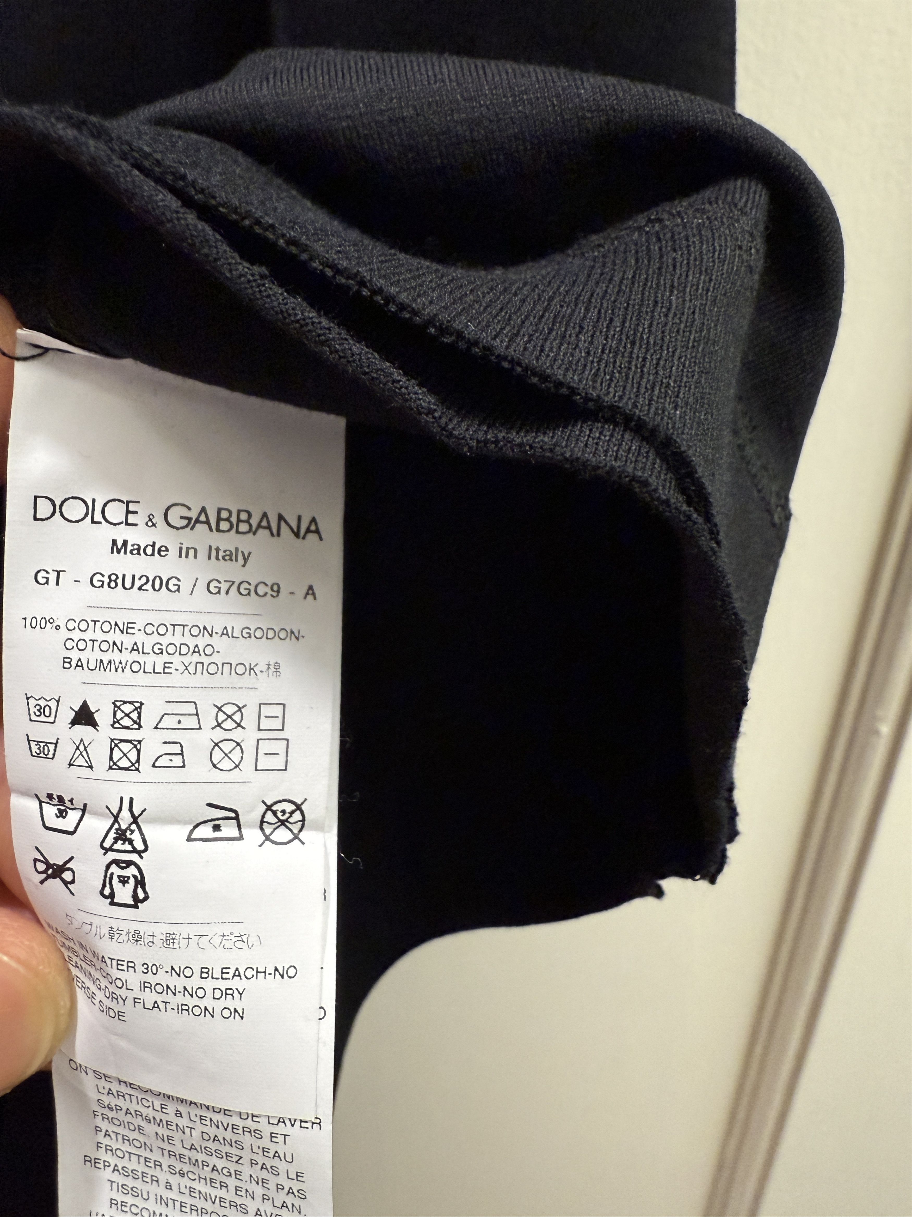 Dolce & Gabbana Dolce Gabbana Black T-Shirt Size 56 Size US XL / EU 56 / 4 - 7 Thumbnail