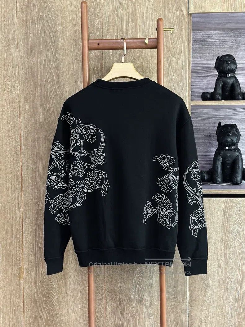Versace Versace Black casual crew neck sweatshirt Size US XL / EU 56 / 4 - 2 Thumbnail