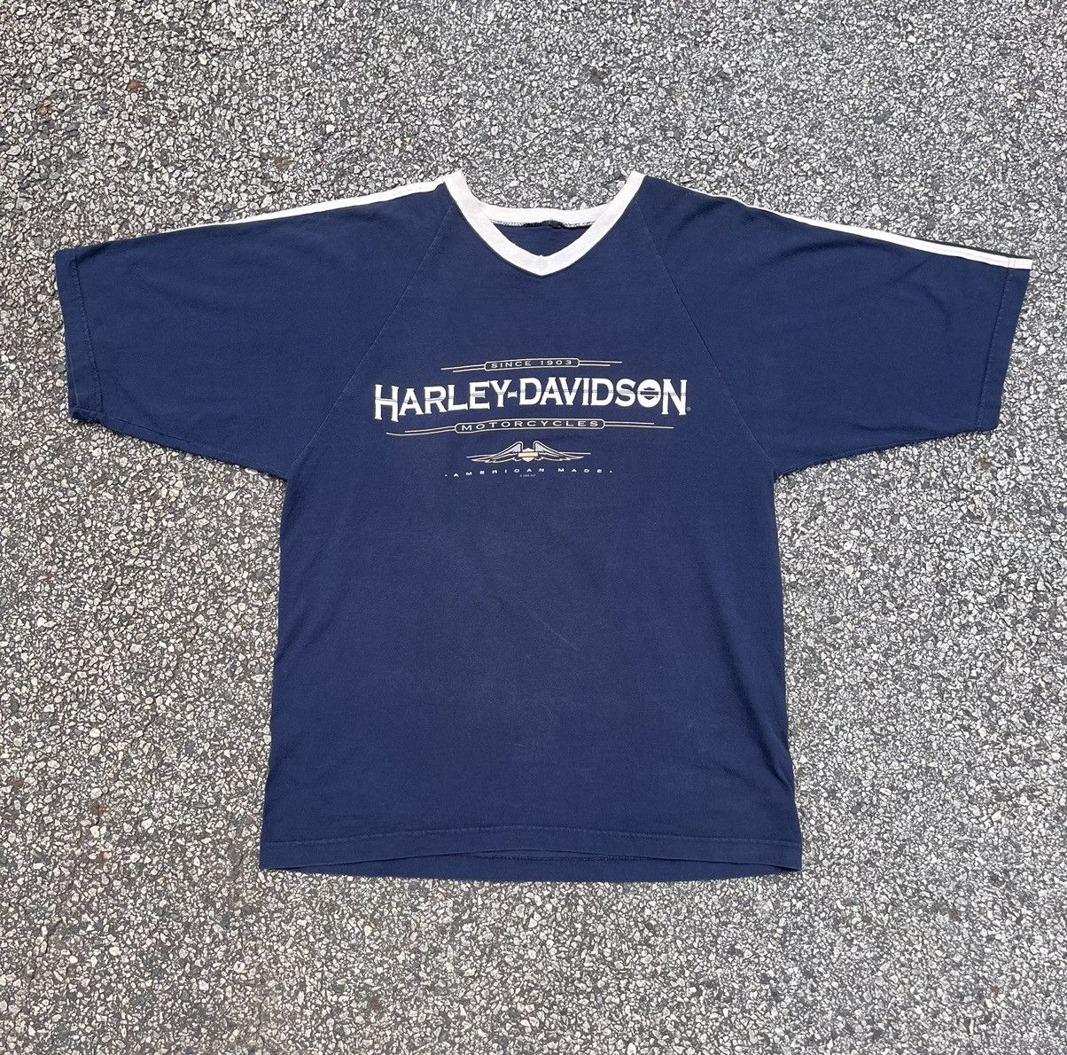 Harley Davidson × Vintage Vintage 90s Harley Davidson Tee Size US XL / EU 56 / 4 - 1 Thumbnail