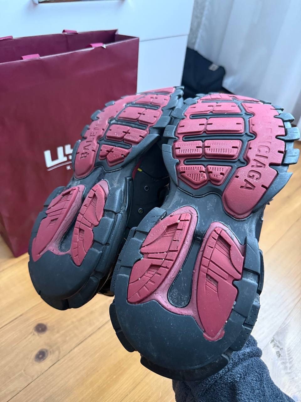 Balenciaga Balenciaga Track 1 Black Red Yellow Size US 10 / EU 43 - 4 Thumbnail