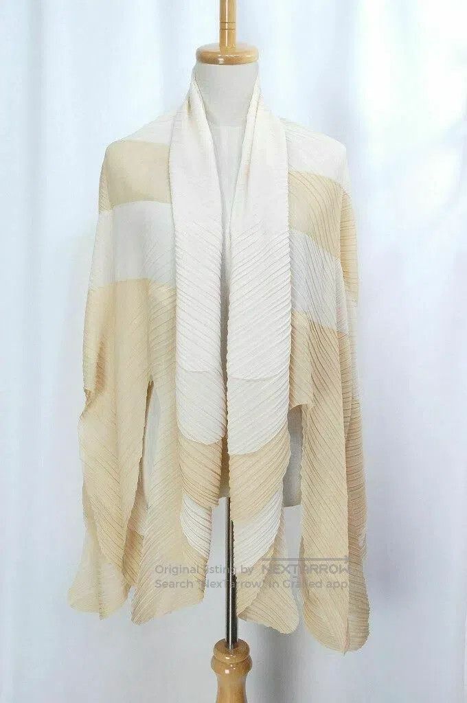 Issey Miyake Issey Miyake size:one size Irregular Patchwork Stripe Shaw Size XXS / US 00 / IT 34 - 1 Thumbnail