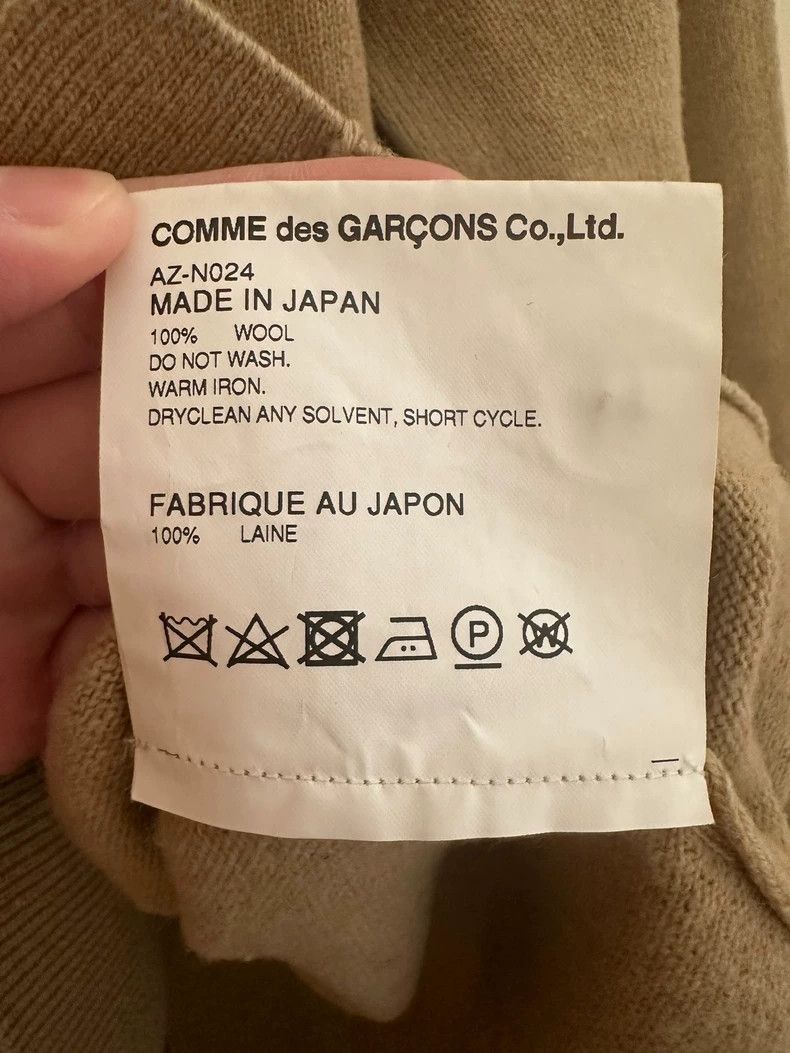 Comme des Garcons Comme Des Garcons Wool Cardigan Camel V-Neck Knit Size US M / EU 48-50 / 2 - 5 Thumbnail