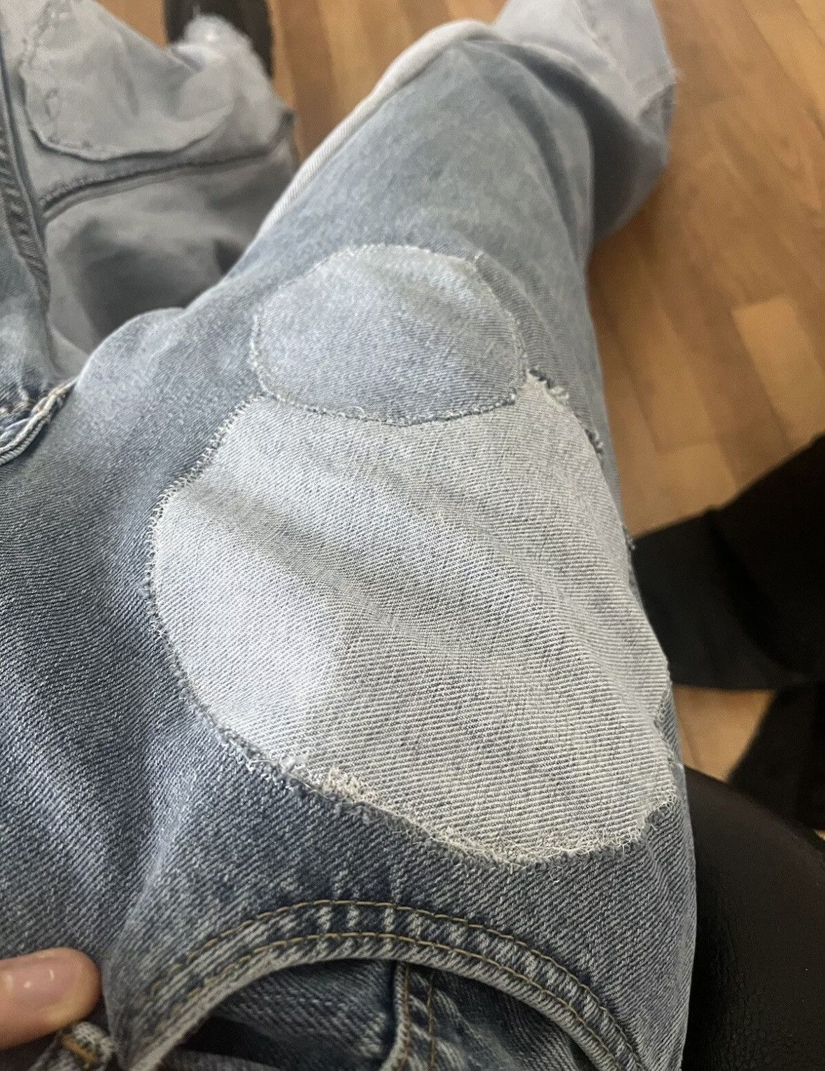 Japanese Brand Custom "Fish Tank" Denim Jeans 1 of 1 Size US 32 / EU 48 - 8 Thumbnail