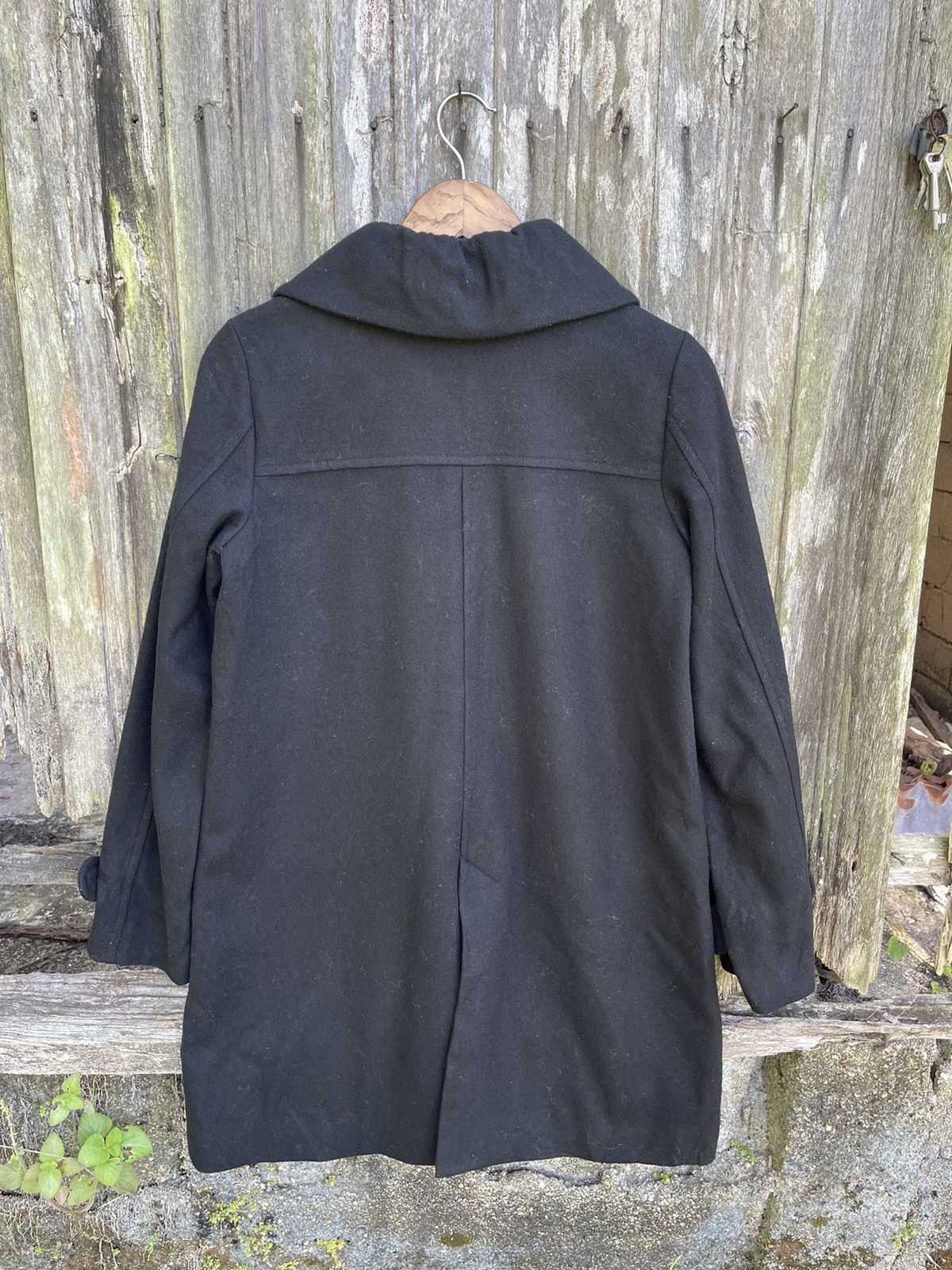 Designer II MK Mikhel Klein Paris Black Wool Blend Coat Size M / US 6-8 / IT 42-44 - 10 Thumbnail