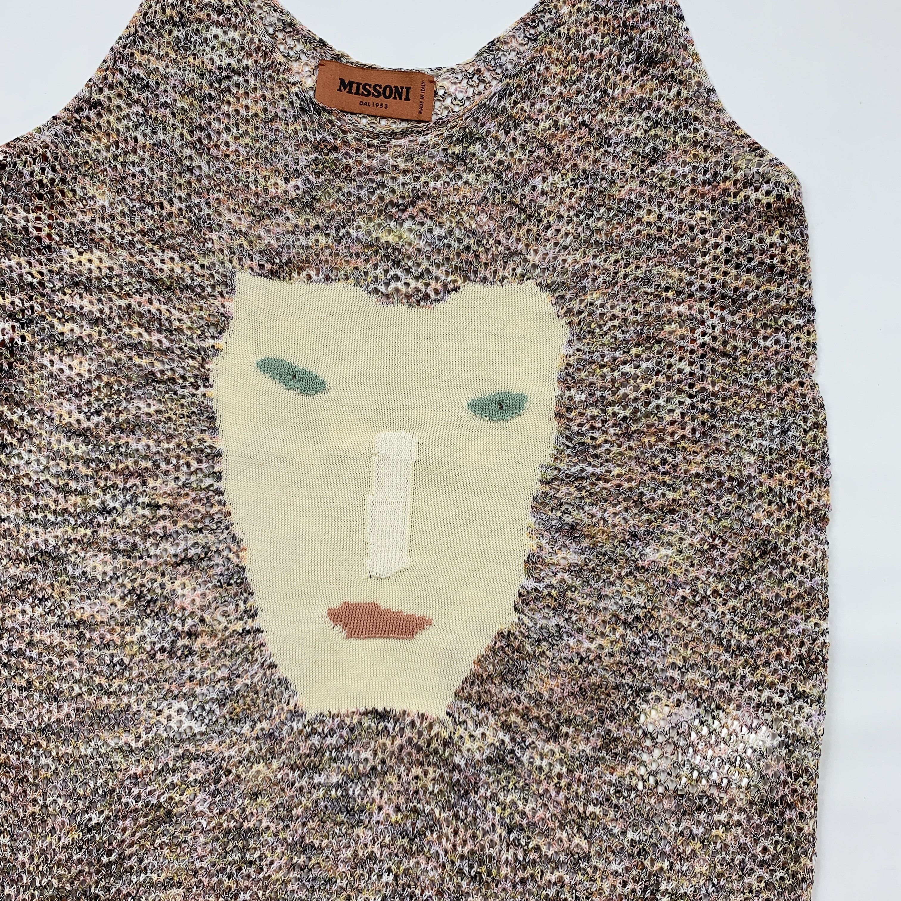 Missoni Abstract Face Knit Tank Size M / US 6-8 / IT 42-44 - 3 Thumbnail