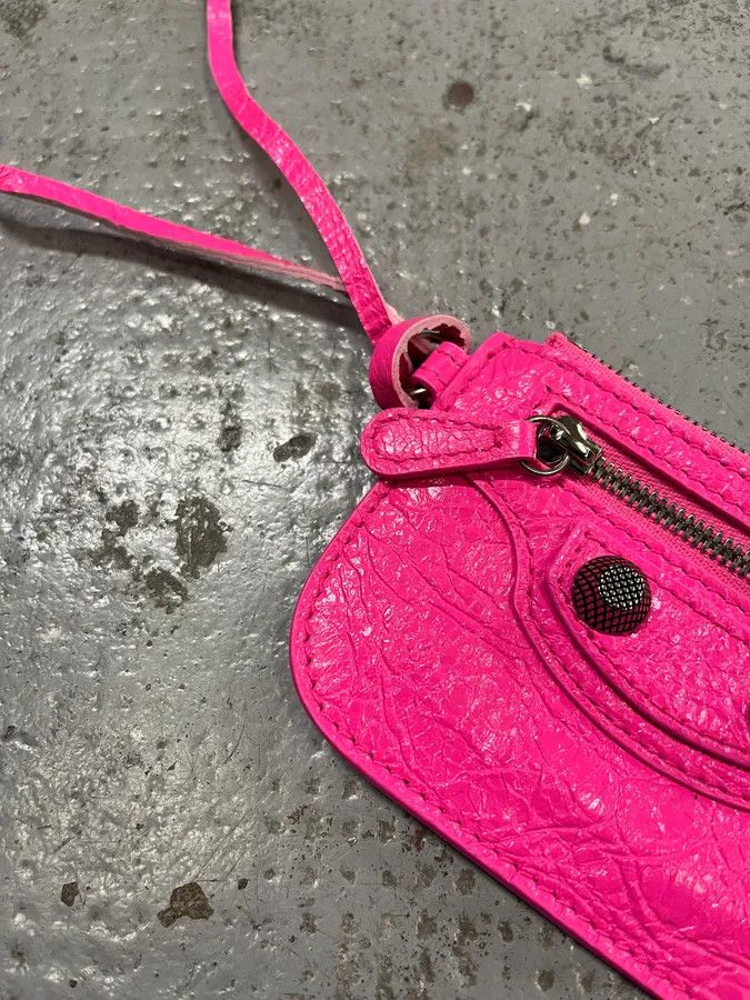 Balenciaga Balenciaga City Pink Cracked Leather Wallet Size ONE SIZE - 5 Thumbnail