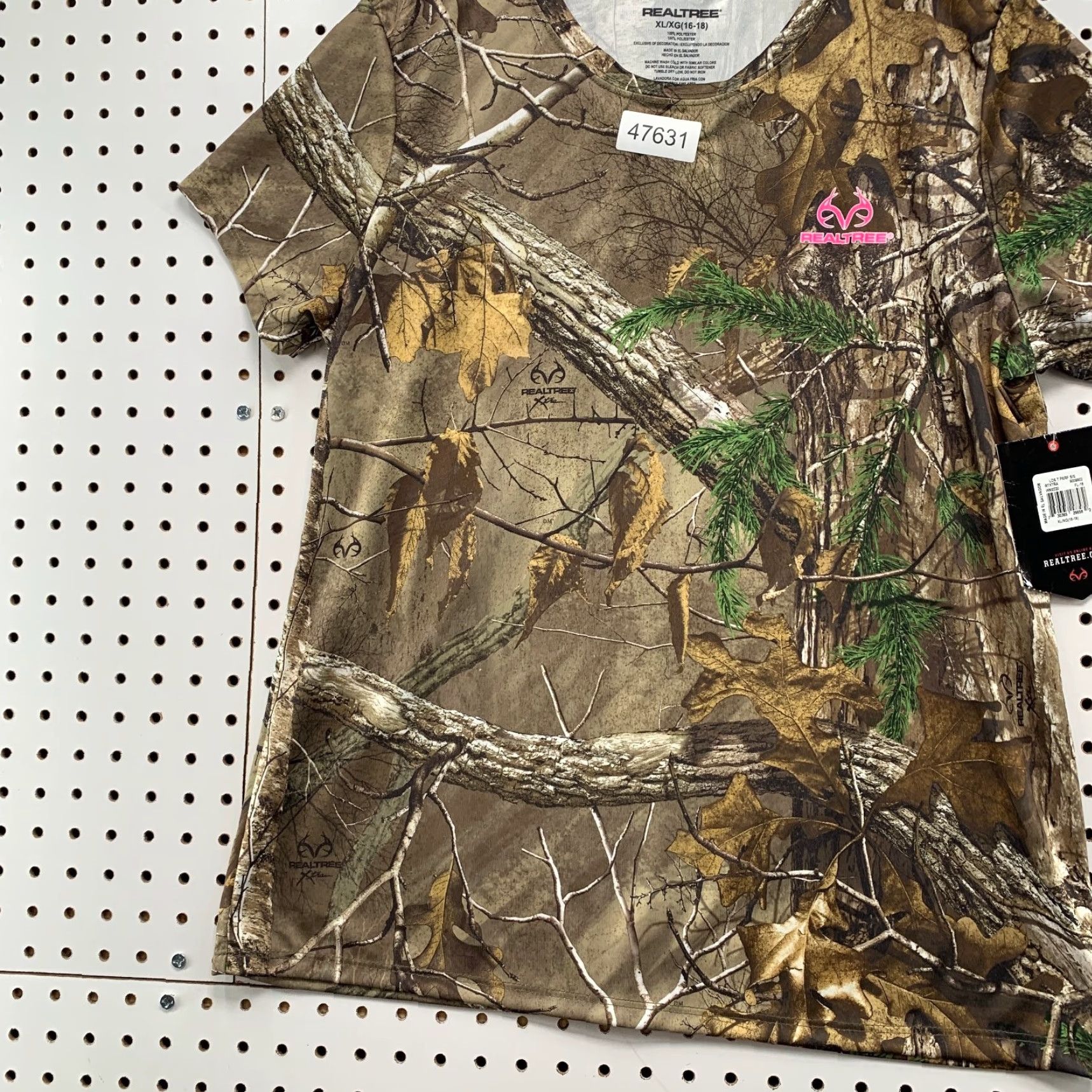 Realtree Realtree Camouflage Shirt Womens XL Camouflage Short Sleeve T-Shirt 16/18 Grey Size XL / US 12-14 / IT 48-50 - 5 Thumbnail