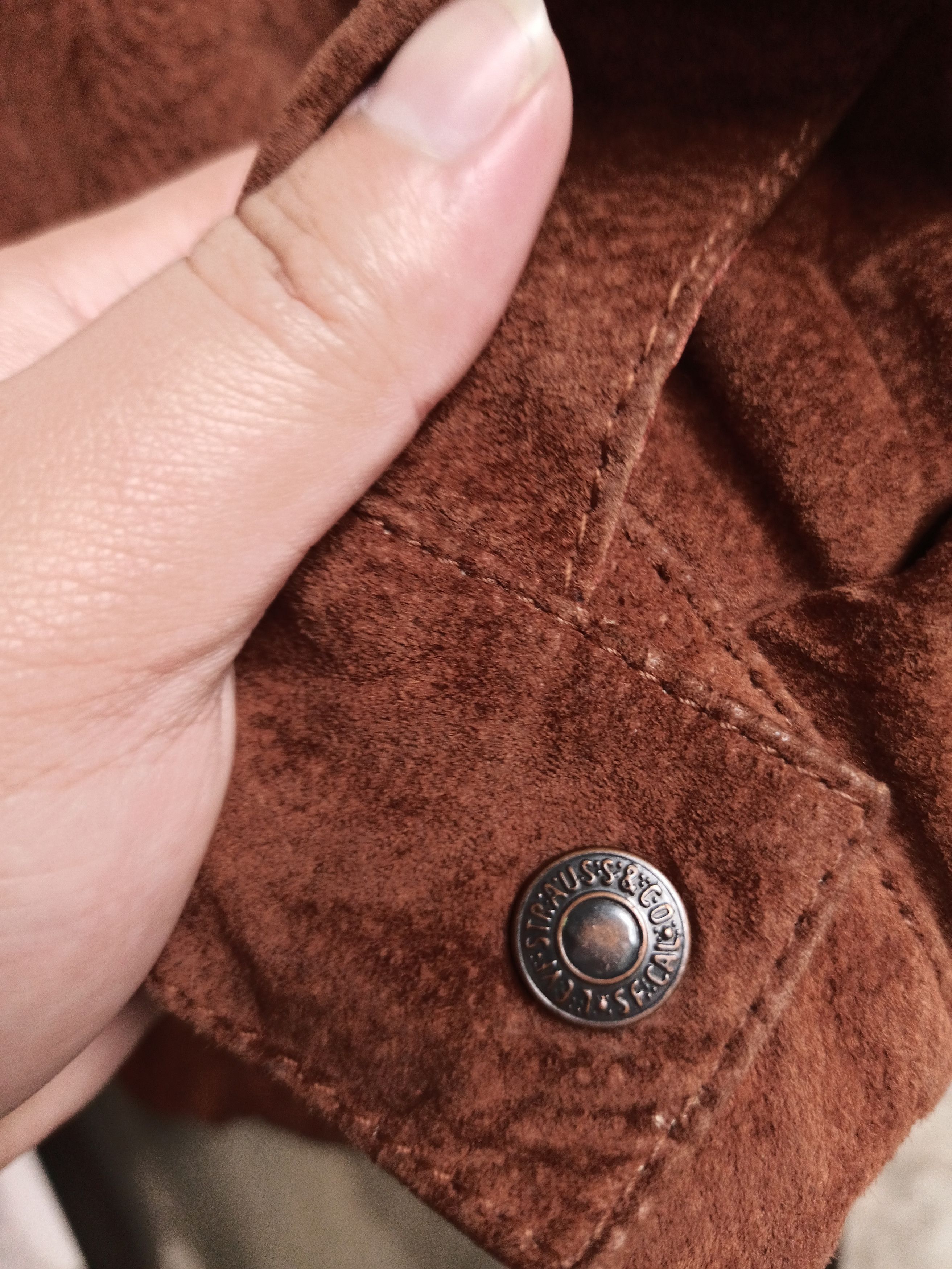 Levi's × Vintage Vintage Brown Levis Suade Leather Jacket Size US L / EU 52-54 / 3 - 7 Thumbnail