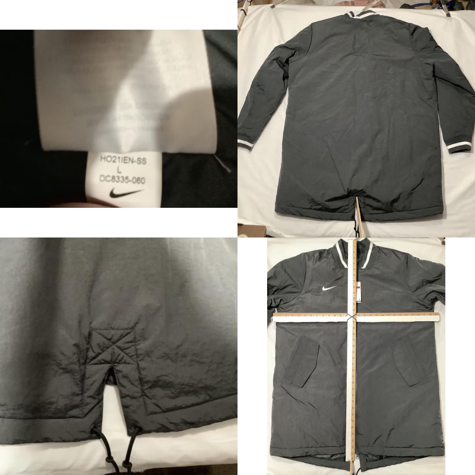 Nike Nike Jacket Coat Mens Large Black Longline Insulated Quilted Bomber DC8335-060 Zip Parka Casual Travel Size US L / EU 52-54 / 3 - 8 Thumbnail