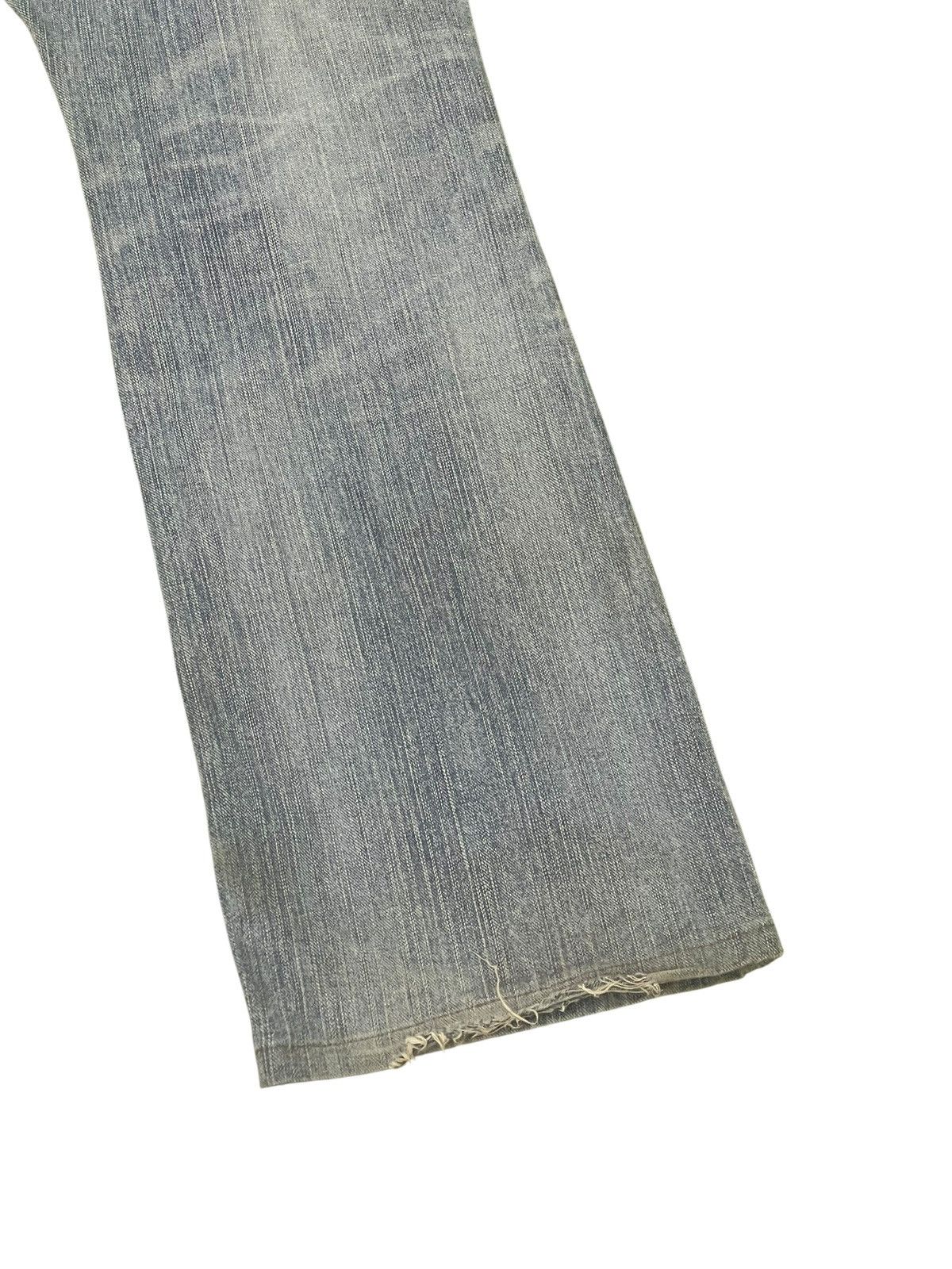 Le Grande Bleu (L.G.B.) Flare Jeans Edwin Japan Faded Distress Boot Cut 2🟦5 Size US 32 / EU 48 - 13 Thumbnail