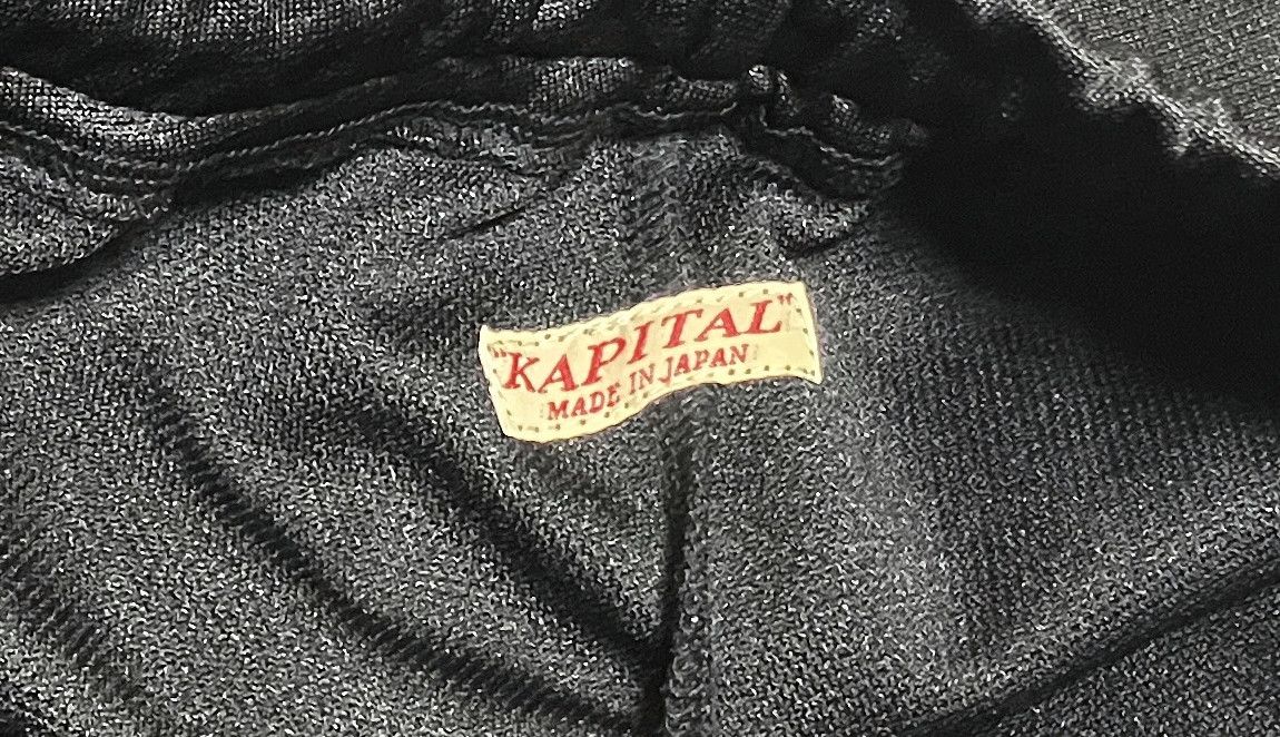 Kapital KAPITAL smooth jersey KOCHI & ZEPHYR track pants new black Size US 34 / EU 50 - 15 Thumbnail