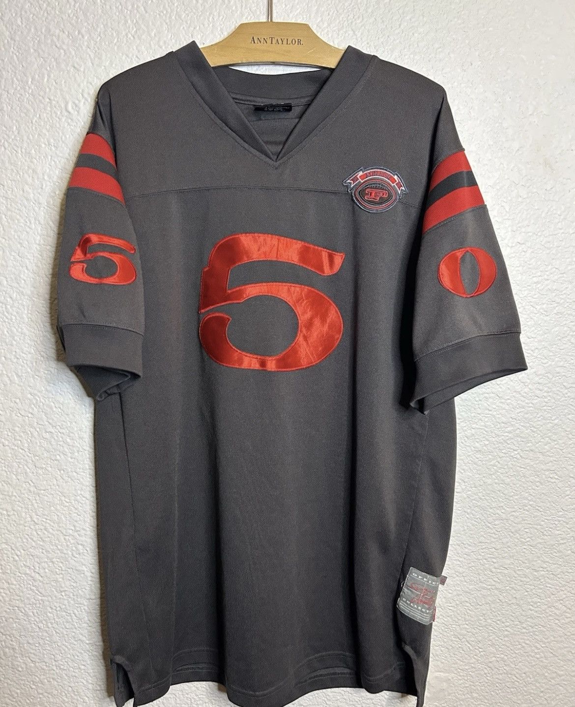 Fubu VTG FUBU Official Grey Red Y2K Football Jersey Men Large Size US L / EU 52-54 / 3 - 1 Thumbnail