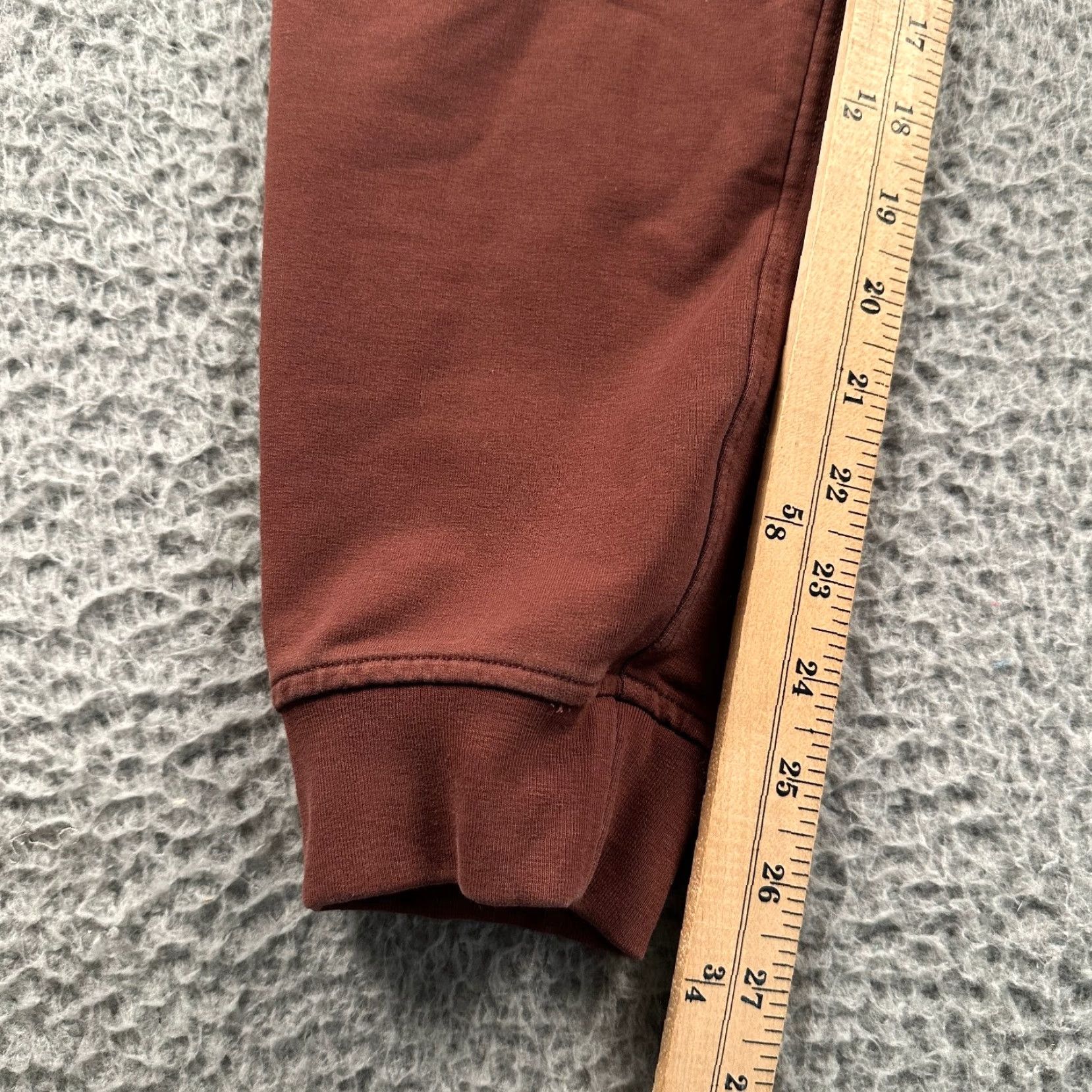 Cuts CUTS Men's Pants Joggers Regular Medium Rust Brown Polyester Cotton Spandex Drawstring Waist Pockets Tapered Size US 31 - 7 Thumbnail