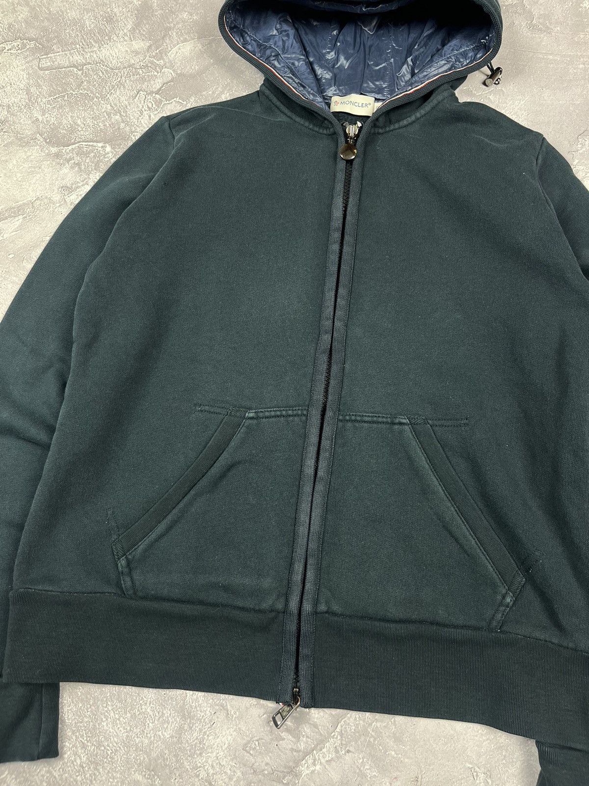 Moncler Moncler Maglia Cardigan Vintage Faded Blue Zip Hoodie women Size S / US 4 / IT 40 - 2 Thumbnail