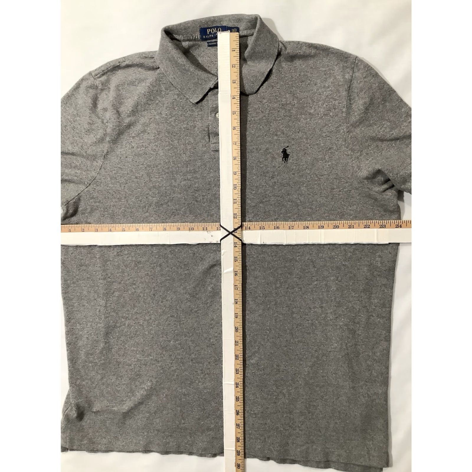 Ralph Lauren Polo Ralph Lauren Polo Shirt Charcoal Gray XL Short Sleeve Mens Classic Fit Size US XL / EU 56 / 4 - 7 Thumbnail