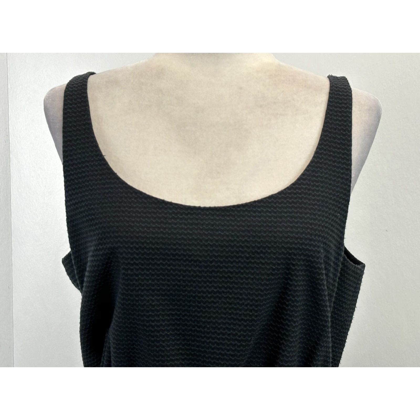 BCBGeneration BCBGeneration Dress Large Sleeveless Tie Back MSRP 58 Black Tank Layered Size L / US 10 / IT 46 - 5 Thumbnail