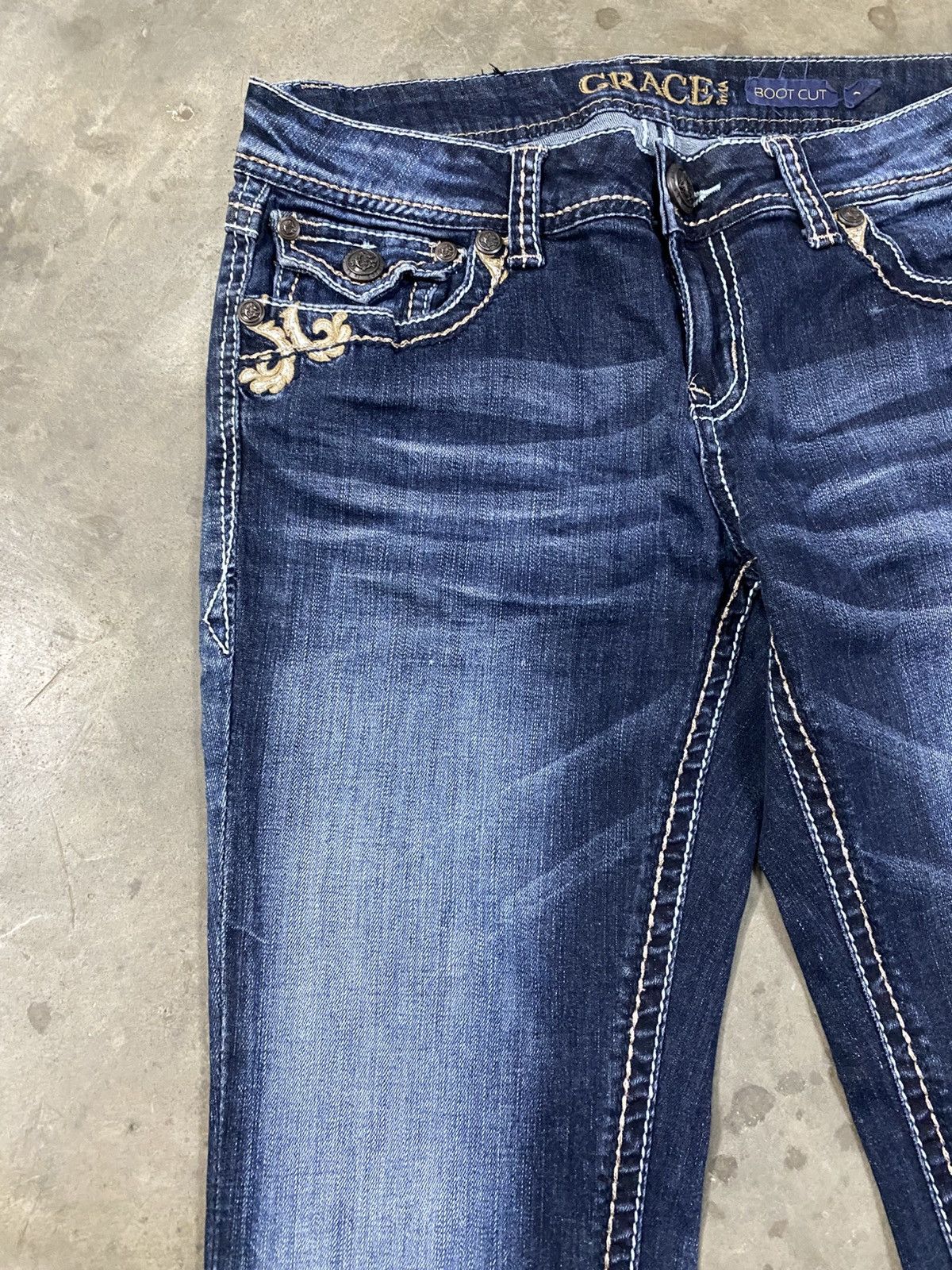 If Six Was Nine Flare Jeans Grace in LA Made in USA @320 Size US 28 / EU 44 - 10 Thumbnail