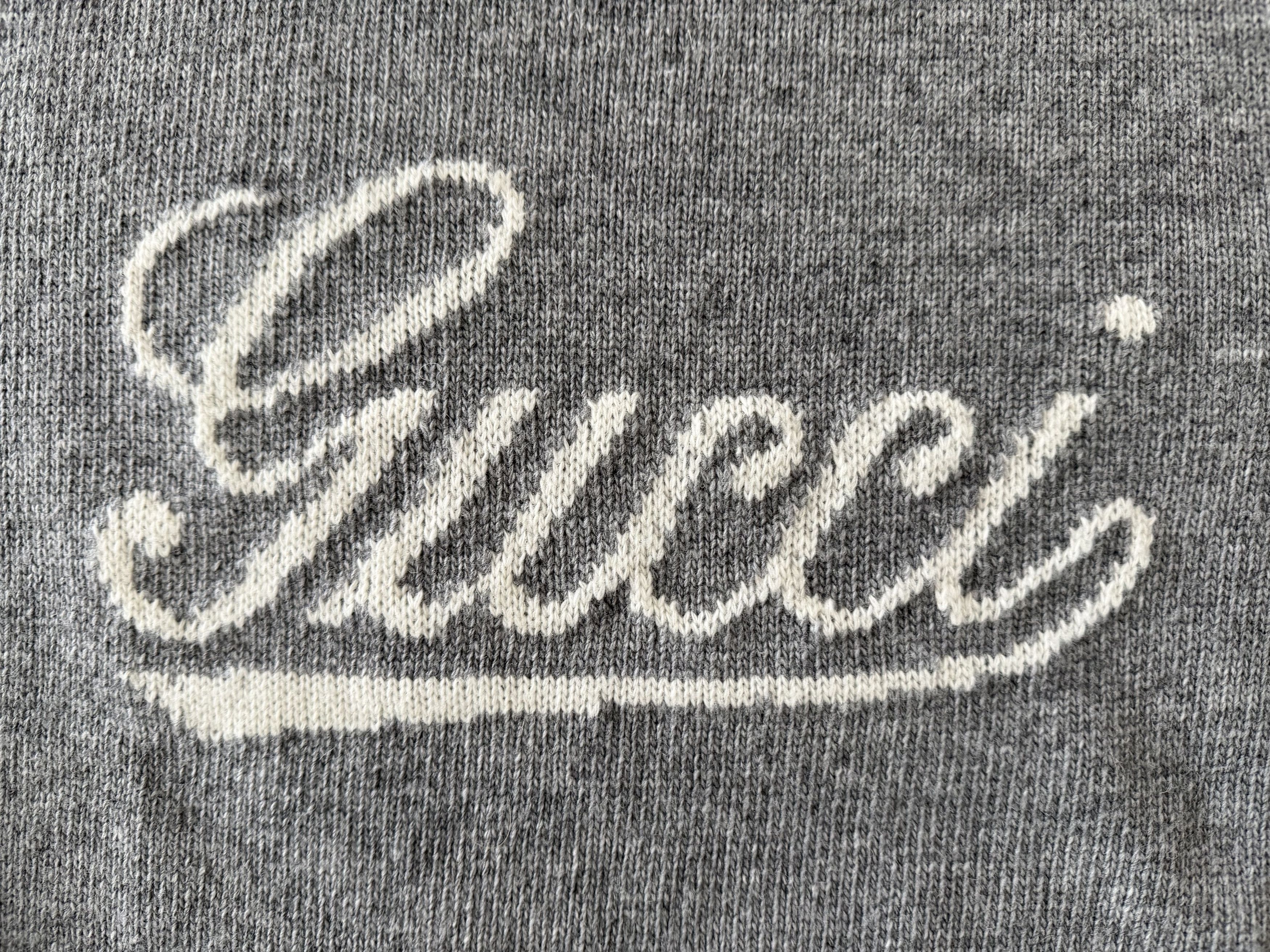 Gucci Gucci Logo Intarsia Wool Sweater – Grey Mélange – Size L Size US L / EU 52-54 / 3 - 2 Thumbnail