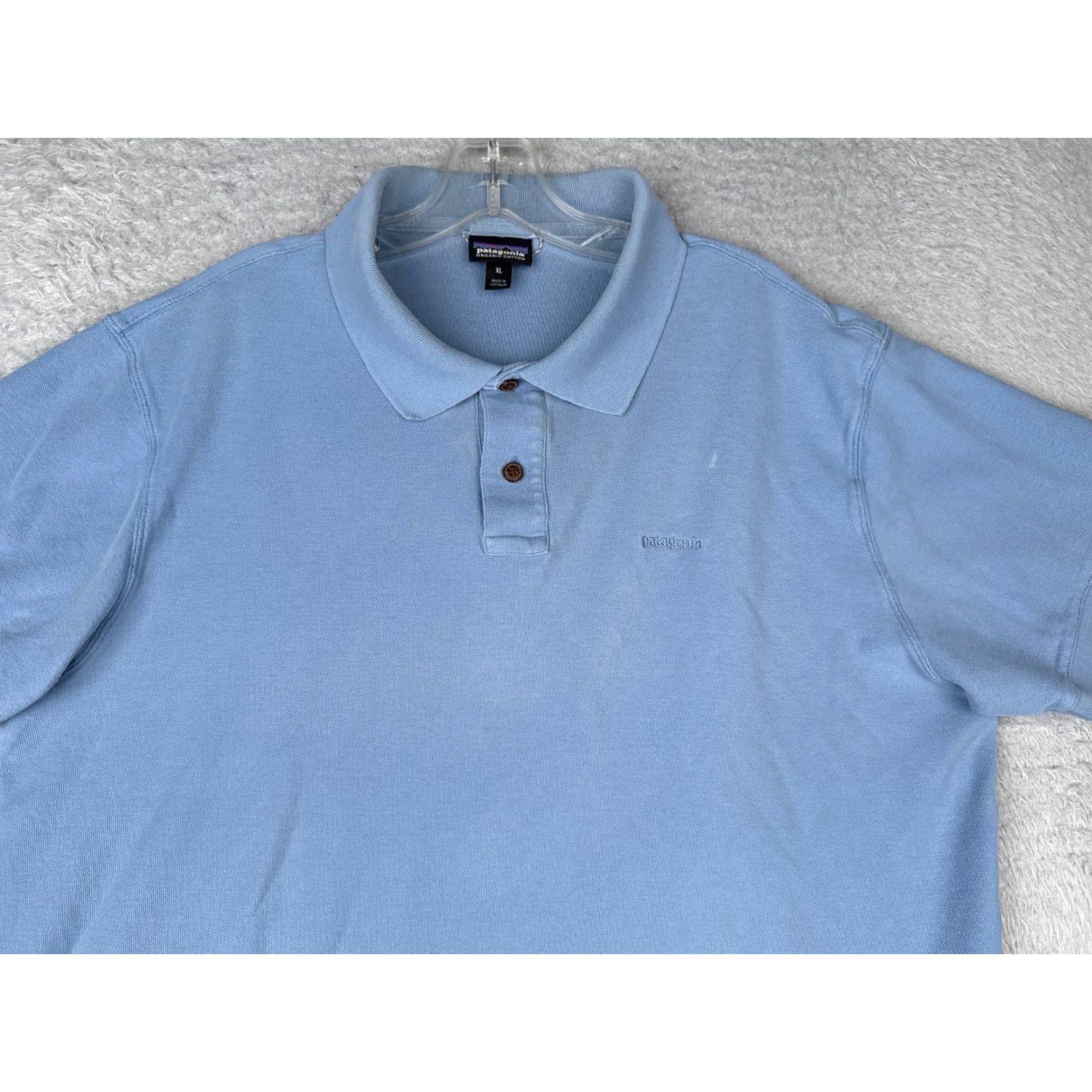 Patagonia Patagonia Polo Shirt Adult XL Blue 100% Cotton Jersey Belwe Pique Shirt Short Sleeve Slim Fit Mens Size US XL / EU 56 / 4 - 4 Thumbnail