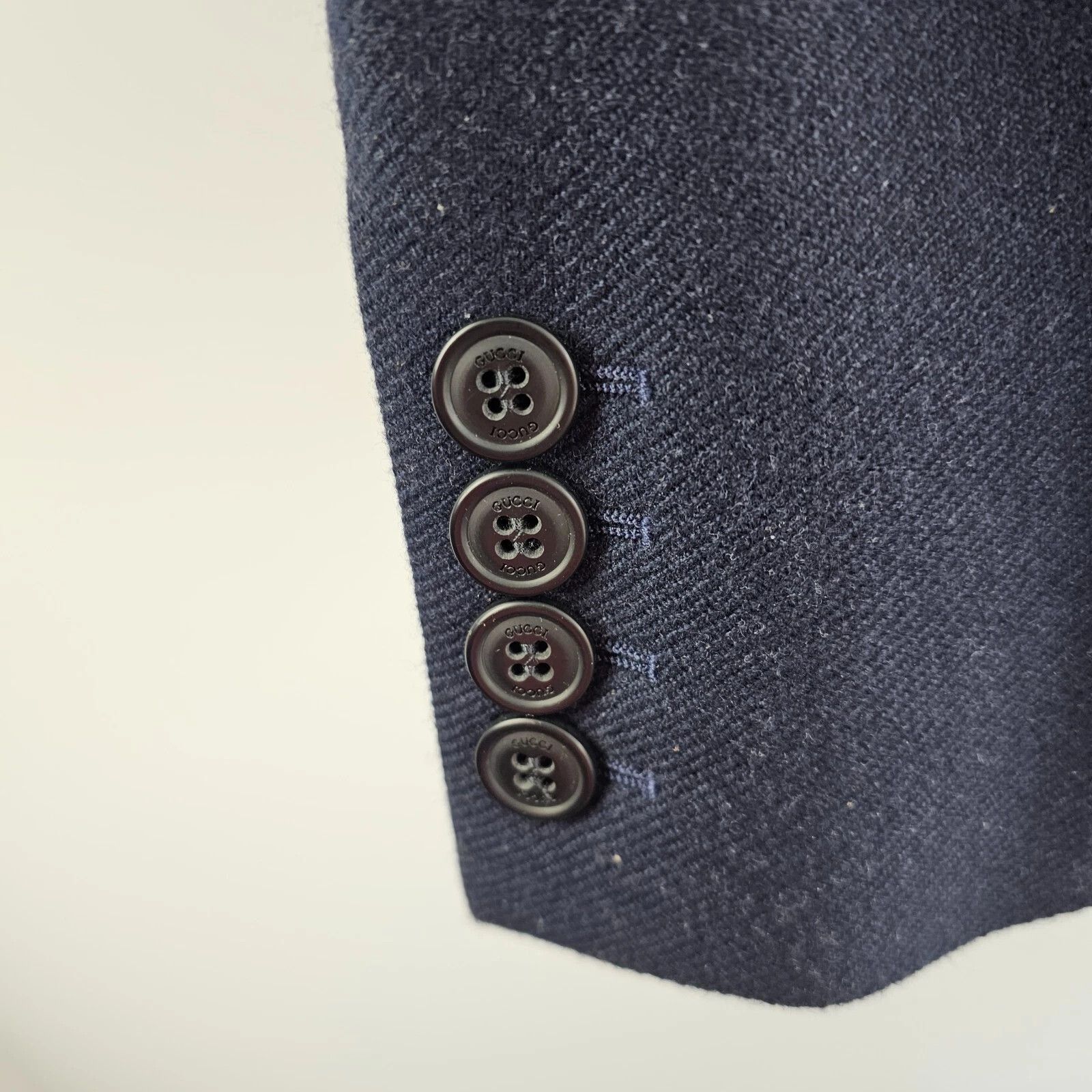 Gucci GUCCI Navy Cashmere Blazer Horsebit Jacket New & Authentic Size ONE SIZE - 6 Thumbnail