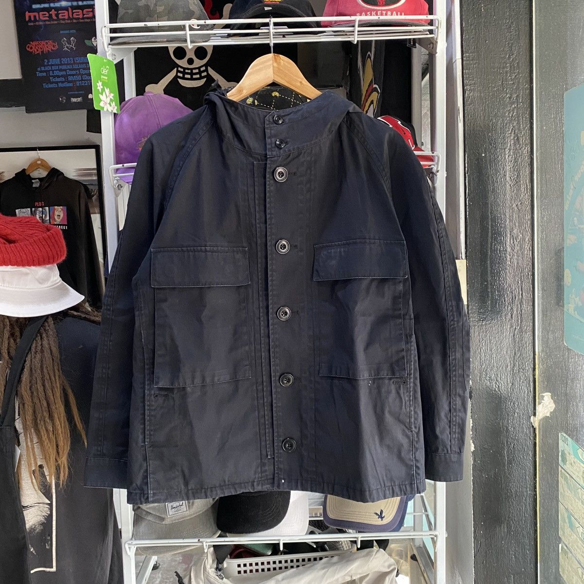 Japanese Brand × Lemaire × Uniqlo Uniqlo and Lemaire Black Light Jacket Hooded Size US M / EU 48-50 / 2 - 1 Thumbnail