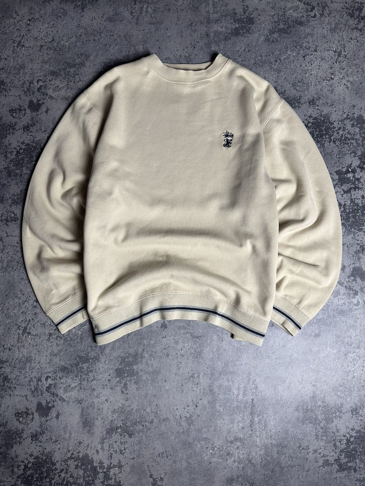 Stussy Vintage Stussy Sweatshirt Beige Small logo Size US L / EU 52-54 / 3 - 1 Thumbnail