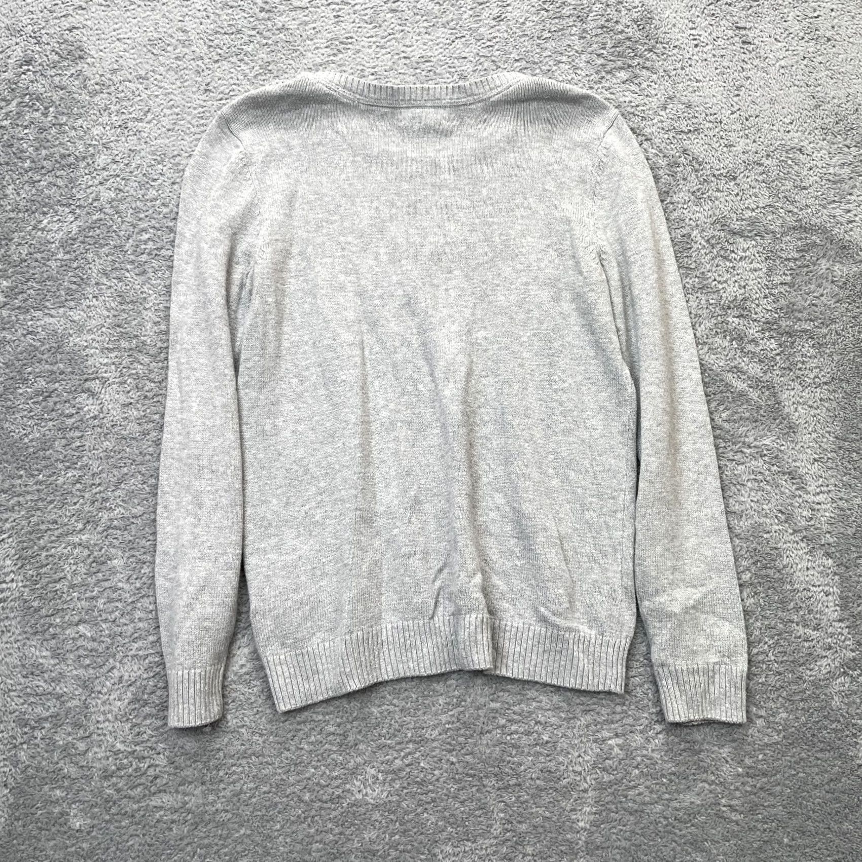 Charter Club Charter Club Sweater Women Small Gray Kissing Penguins Cotton Tight Knit Ribbed Size S / US 4 / IT 40 - 2 Thumbnail
