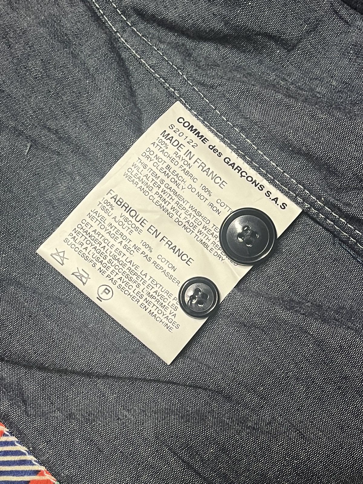 Comme des Garcons SHIRT Comme Des Garcons SHIRT Multicoloured Blazer Size US XL / EU 56 / 4 - 4 Thumbnail