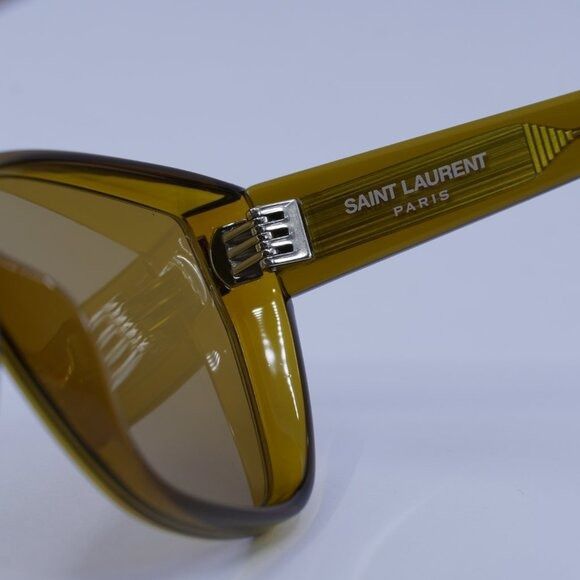 Saint Laurent Paris Saint Laurent SL 758 004 Sunglasses Ochra Cat Eye Frame Size ONE SIZE - 9 Thumbnail