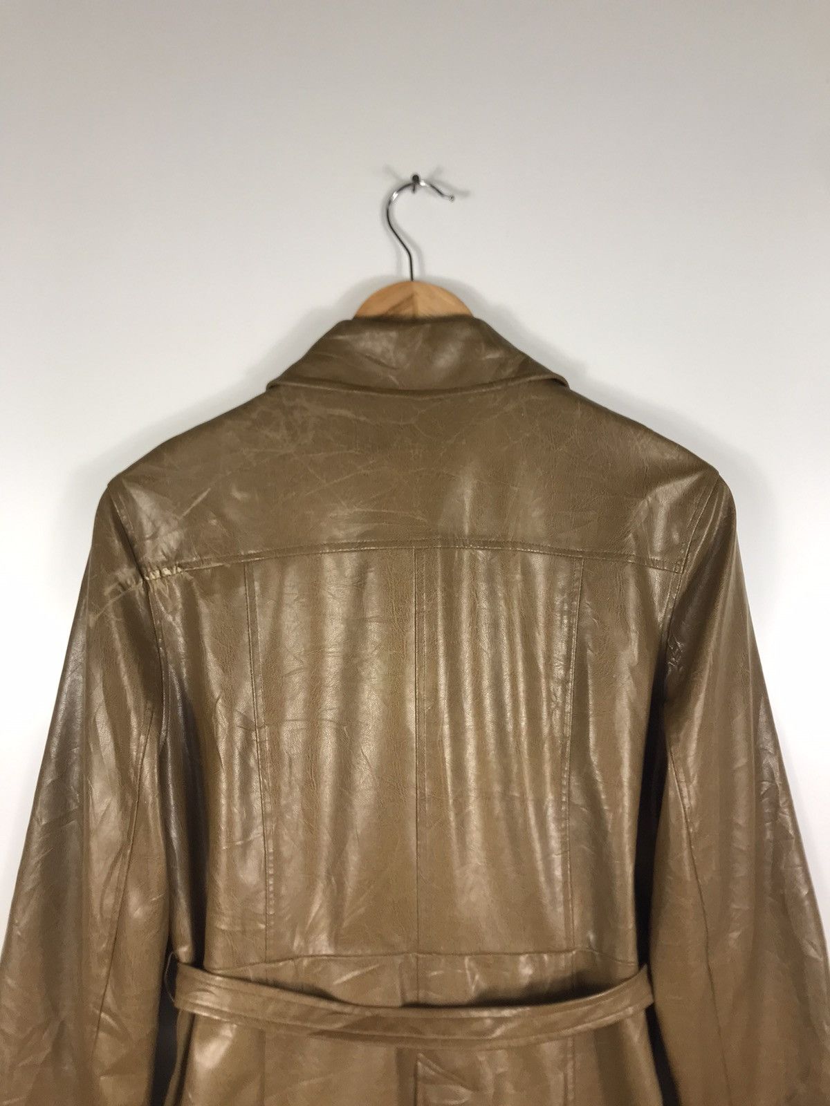 Japanese Brand × Vintage ⚡️Vintage Lejolitenps Leather Trench Coat Jacket Size L / US 10 / IT 46 - 15 Thumbnail