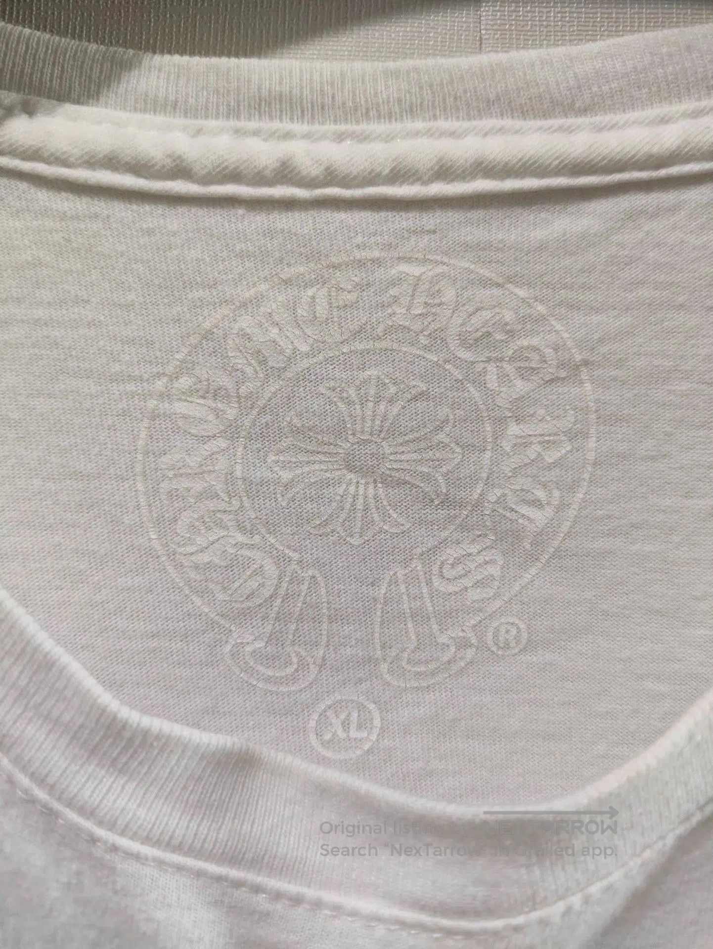 Chrome Hearts White Short Sleeve T-Shirt with Pocket Design. Size US XL / EU 56 / 4 - 4 Thumbnail