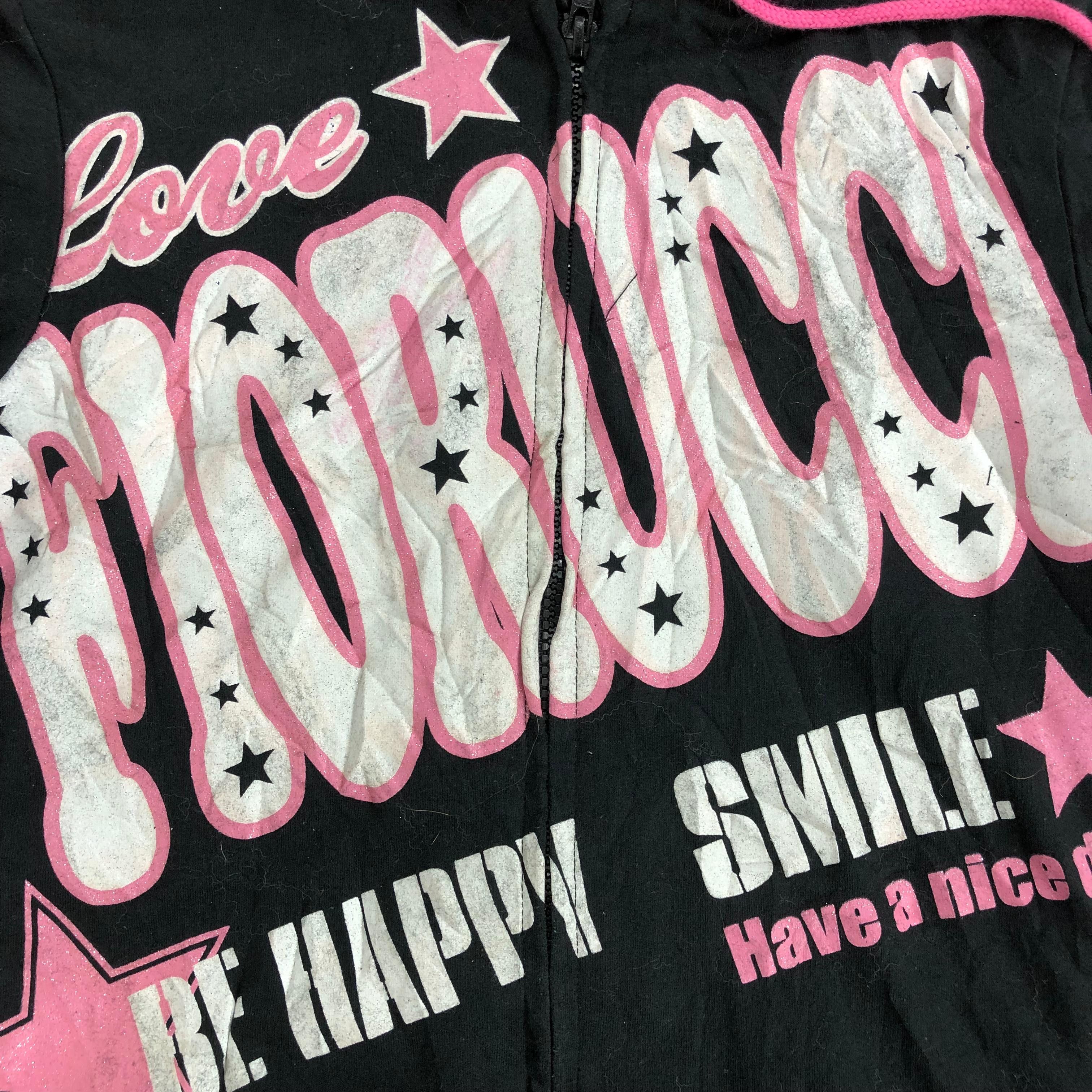 Japanese Brand 2000s Fiorucci Lgb Gothic Poem Fur Short Sleeve Zip Hoodie Size US S / EU 44-46 / 1 - 5 Thumbnail