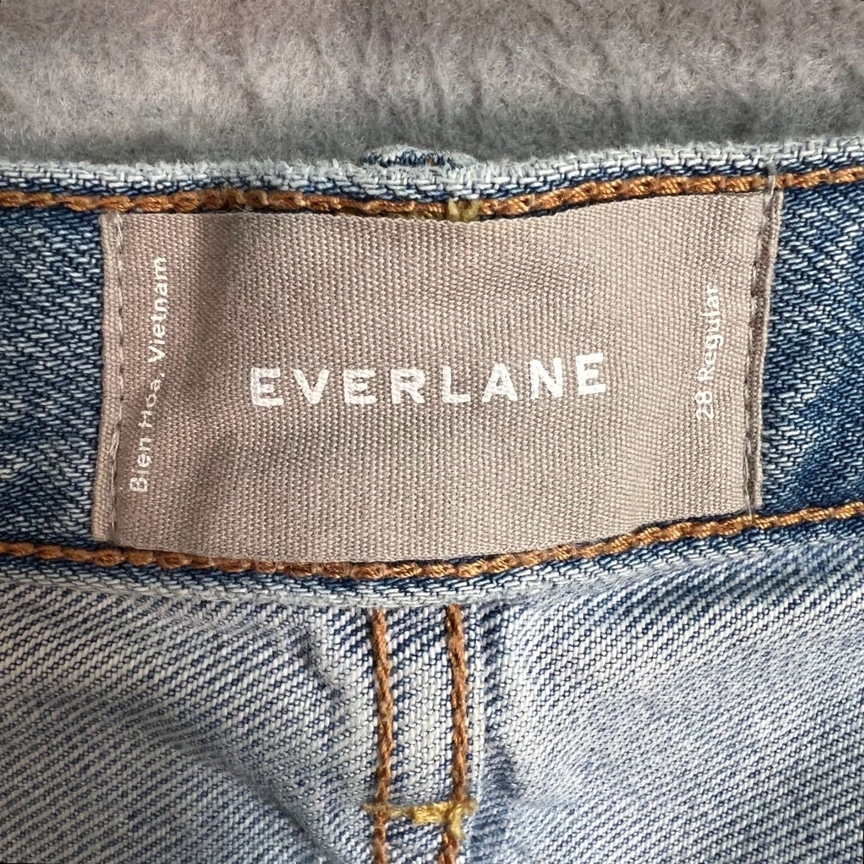 Everlane Everlane Jeans Womens Size 28 High-Waisted Light Wash Boyfriend Cotton Denim 5-Pocket Mens 28 Inseam 26 in Blue Summer Size 28" / US 6 / IT 42 - 3 Thumbnail