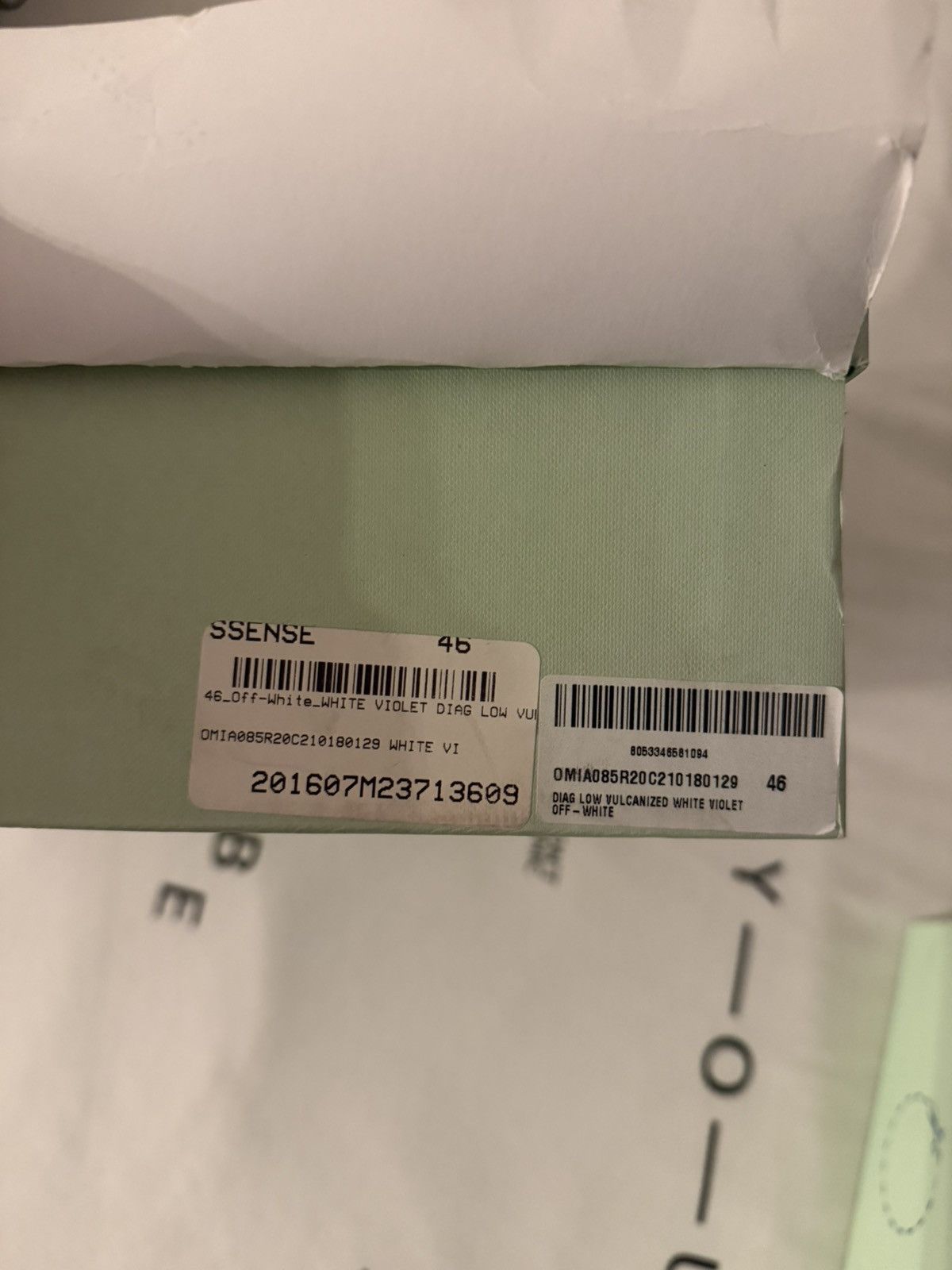 Off-White Off-White Vulc Low Stripe Violet SS20 46EU Size US 12 / EU 45 - 8 Thumbnail