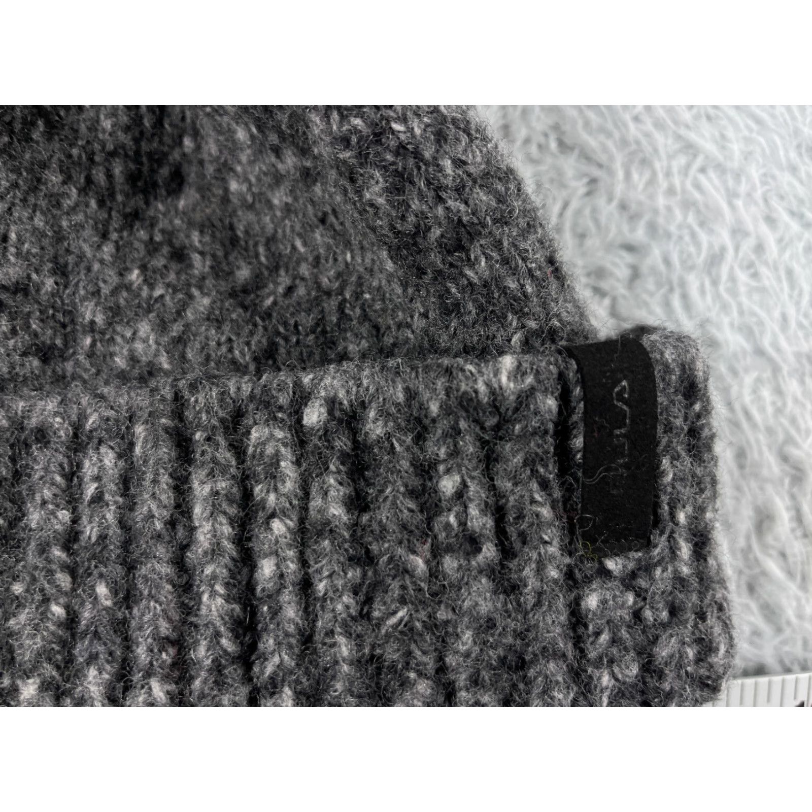 Vintage Bula Beanie Toque Womens One Size Gray Knit Wool Nylon Blend Poly Lined Ski Pom Beanie Womens One Size Gray Knit Wool Nylon Blend Ski Pom Size ONE SIZE - 2 Thumbnail