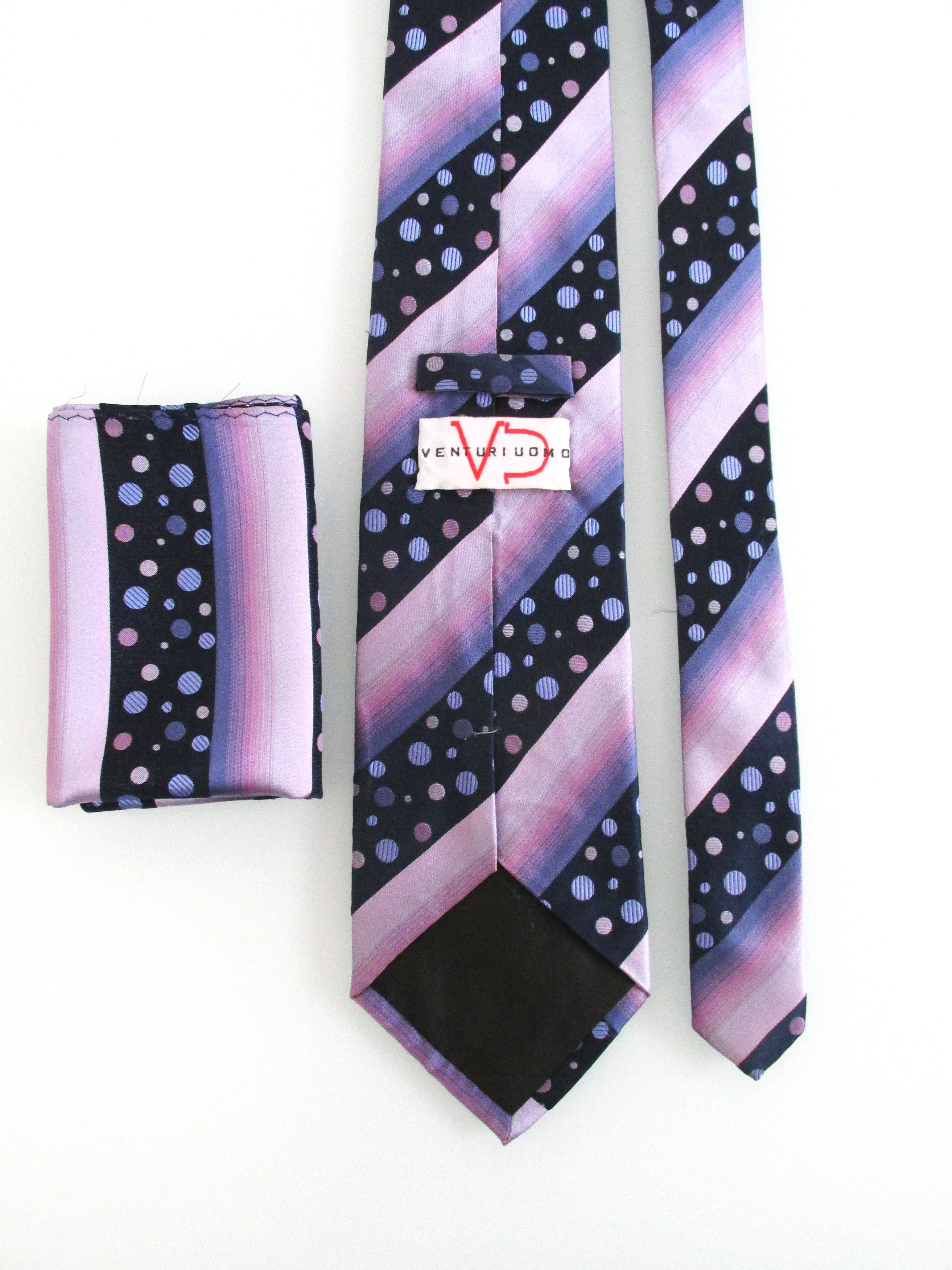 Other Venturi Uomo Men's Silk Tie & Pocket Square Set Size ONE SIZE - 4 Thumbnail