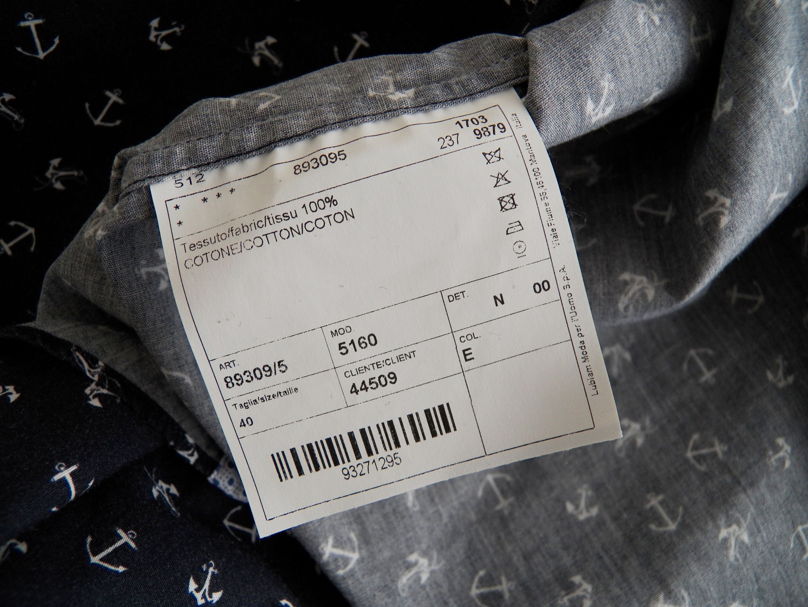 L.B.M. 1911 LBM 1911 Dress Shirt 40 15 3/4 15.5 washed cotton anchor Size US S / EU 44-46 / 1 - 7 Thumbnail