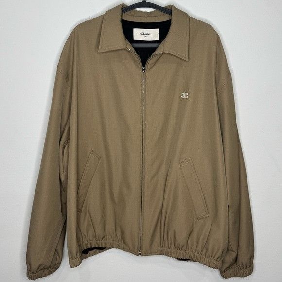 Celine Celine Wool and Cotton-Blend Gabardine Blouson Jacket Men’s Size US XL / EU 56 / 4 - 1 Thumbnail