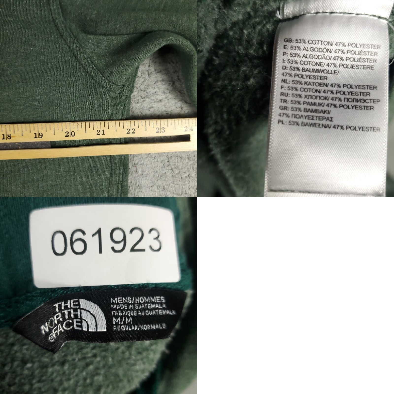 The North Face The North Face Mens Hoodie Pullover Sweatshirt S Green Casual Fleece Outdoor Logo Size US S / EU 44-46 / 1 - 8 Thumbnail